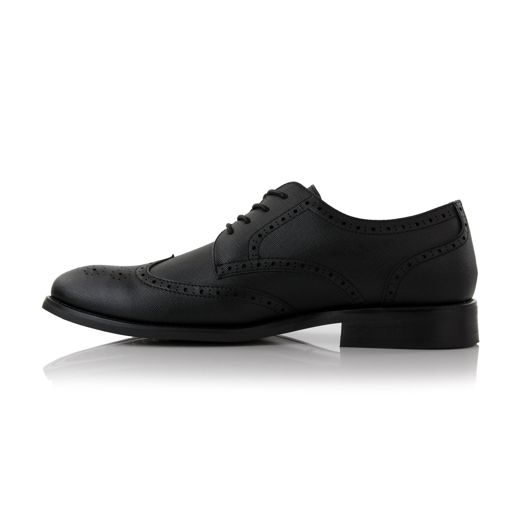 Embossed Wingtip Derby Shoes | Albertson by Ferro Aldo | Conal Footwear | Inner Side Angle View