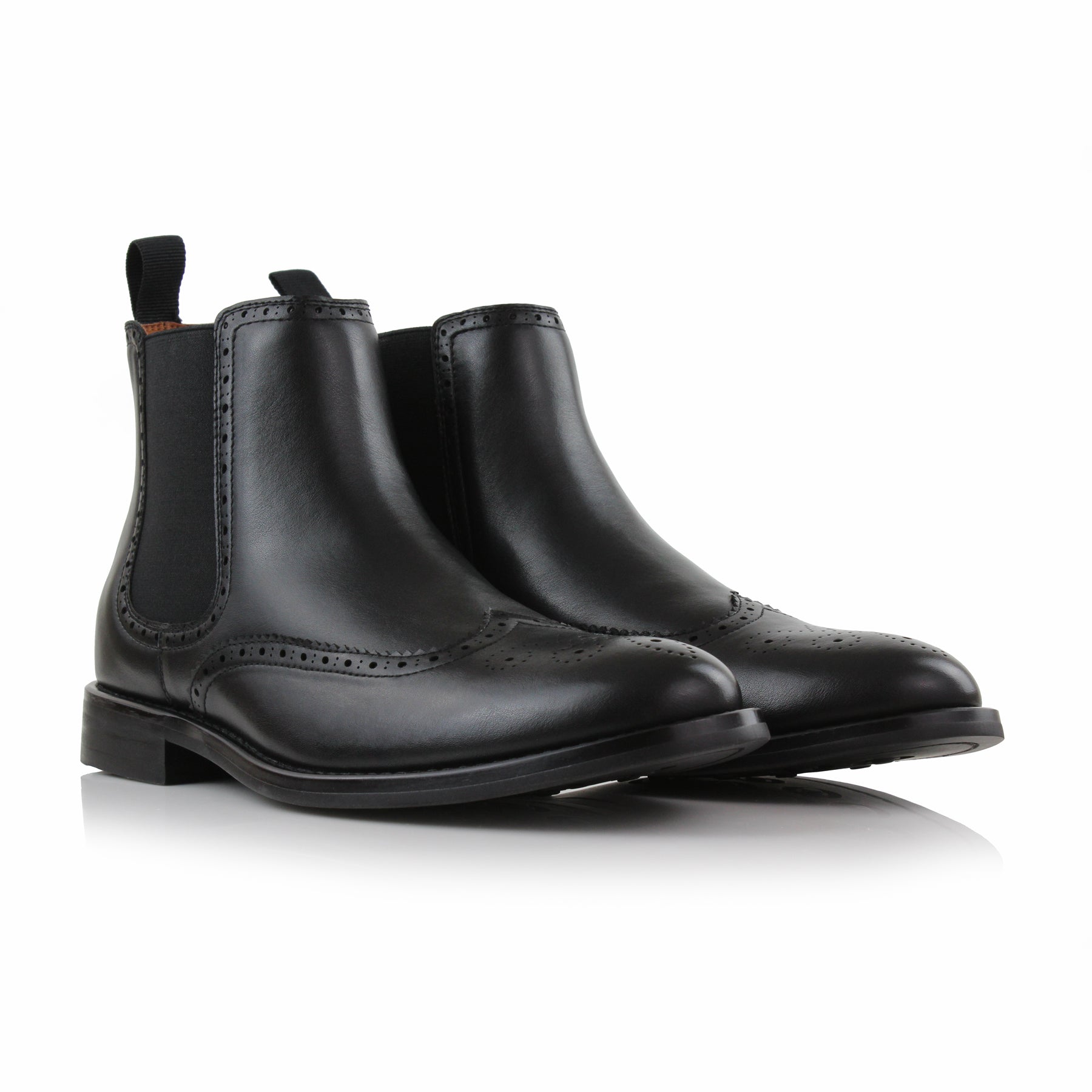 Brogue Wingtip Chelsea Boots | Alonzo by Ferro Aldo | Conal Footwear | Paired Angle View