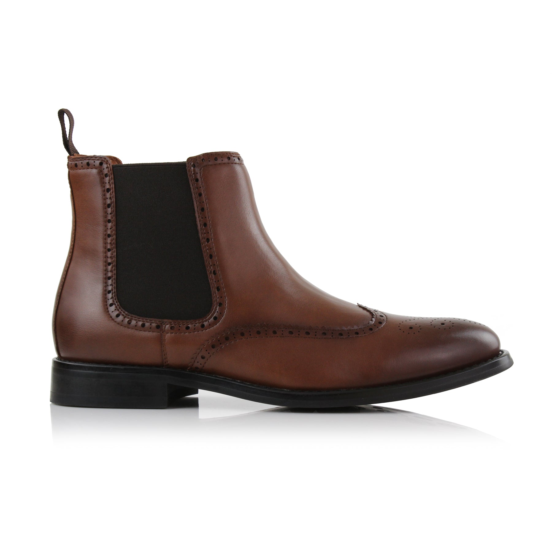 Brogue Wingtip Chelsea Boots | Alonzo by Ferro Aldo | Conal Footwear | Outer Side Angle View