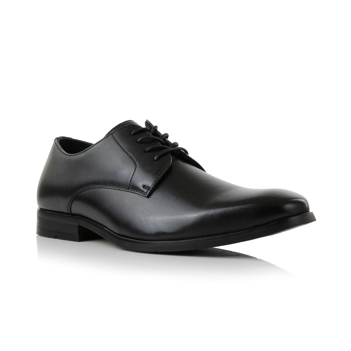 Aldo Black Polished Leather Derby Shoes Geoff – Men Black Derby shoe - ALDO main image 2