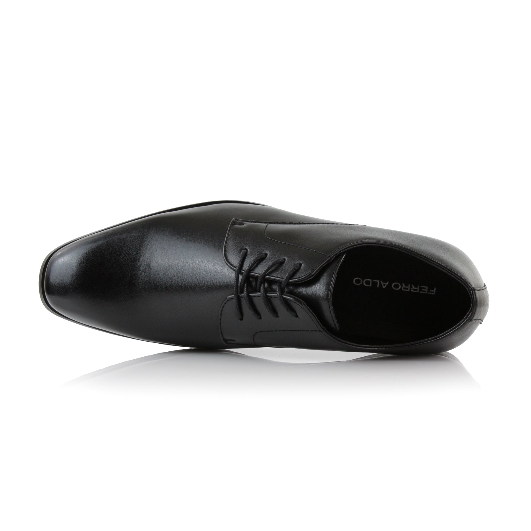 Plain Toe Derby Shoes | Alvin by Ferro Aldo | Conal Footwear | Top-Down Angle View