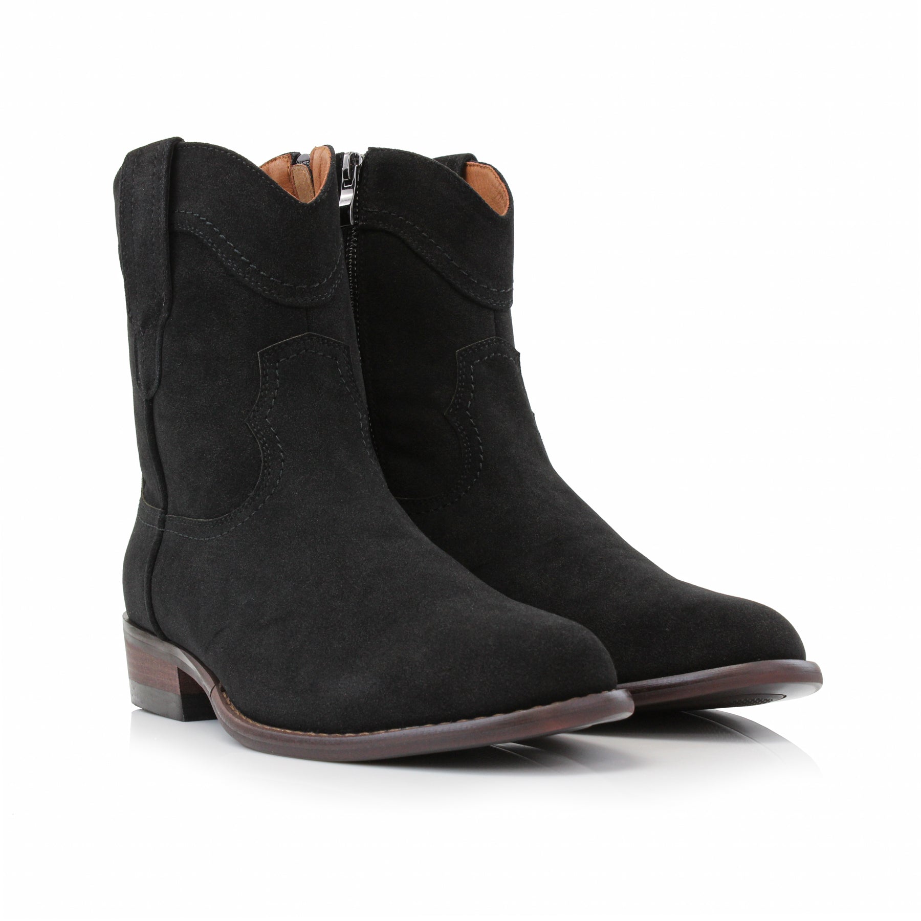 Men's Suede Western Boots | Austin by Ferro Aldo | Conal Footwear | Paired Angle View