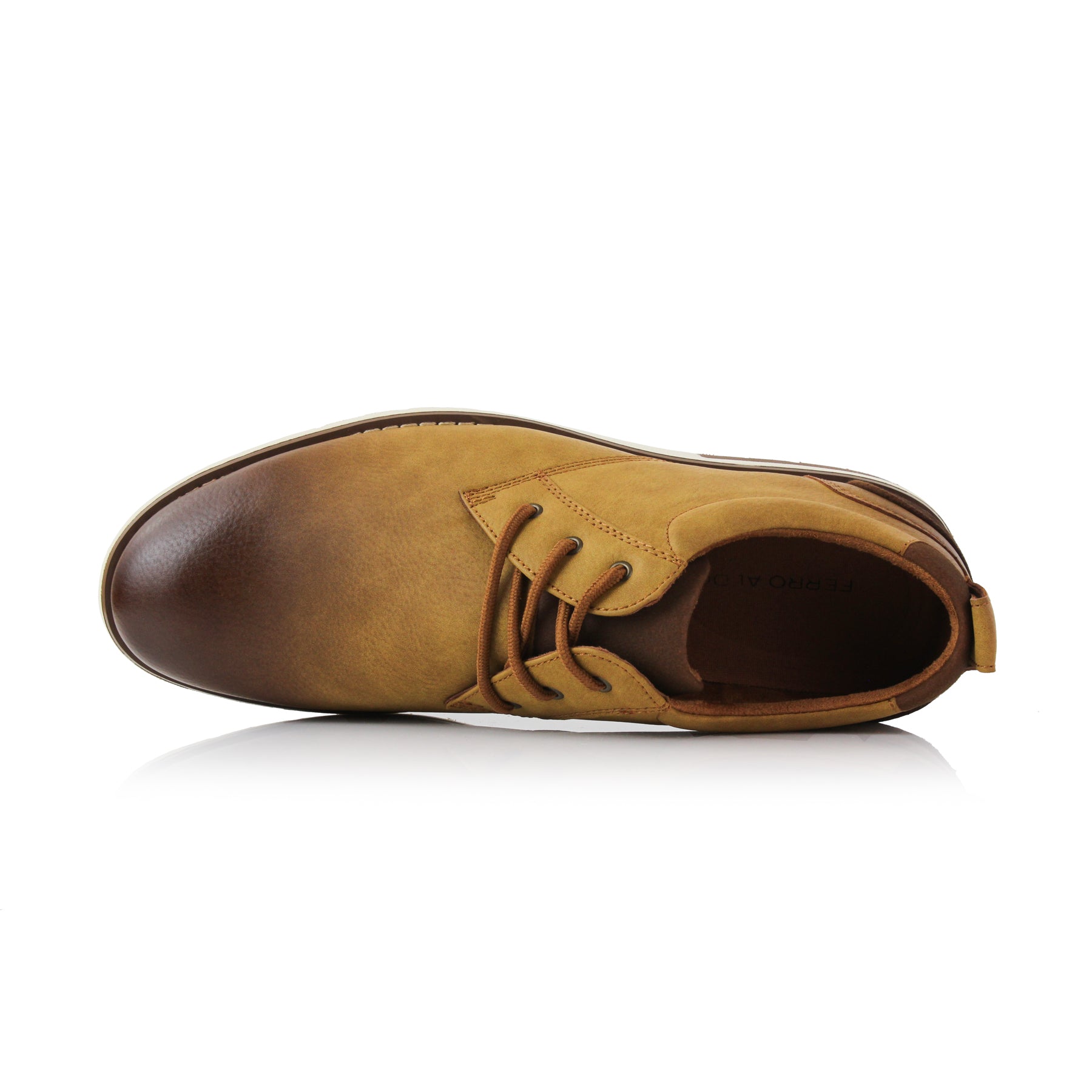 Grained Leather Sneakers | Ayden by Ferro Aldo | Conal Footwear | Top-Down Angle View