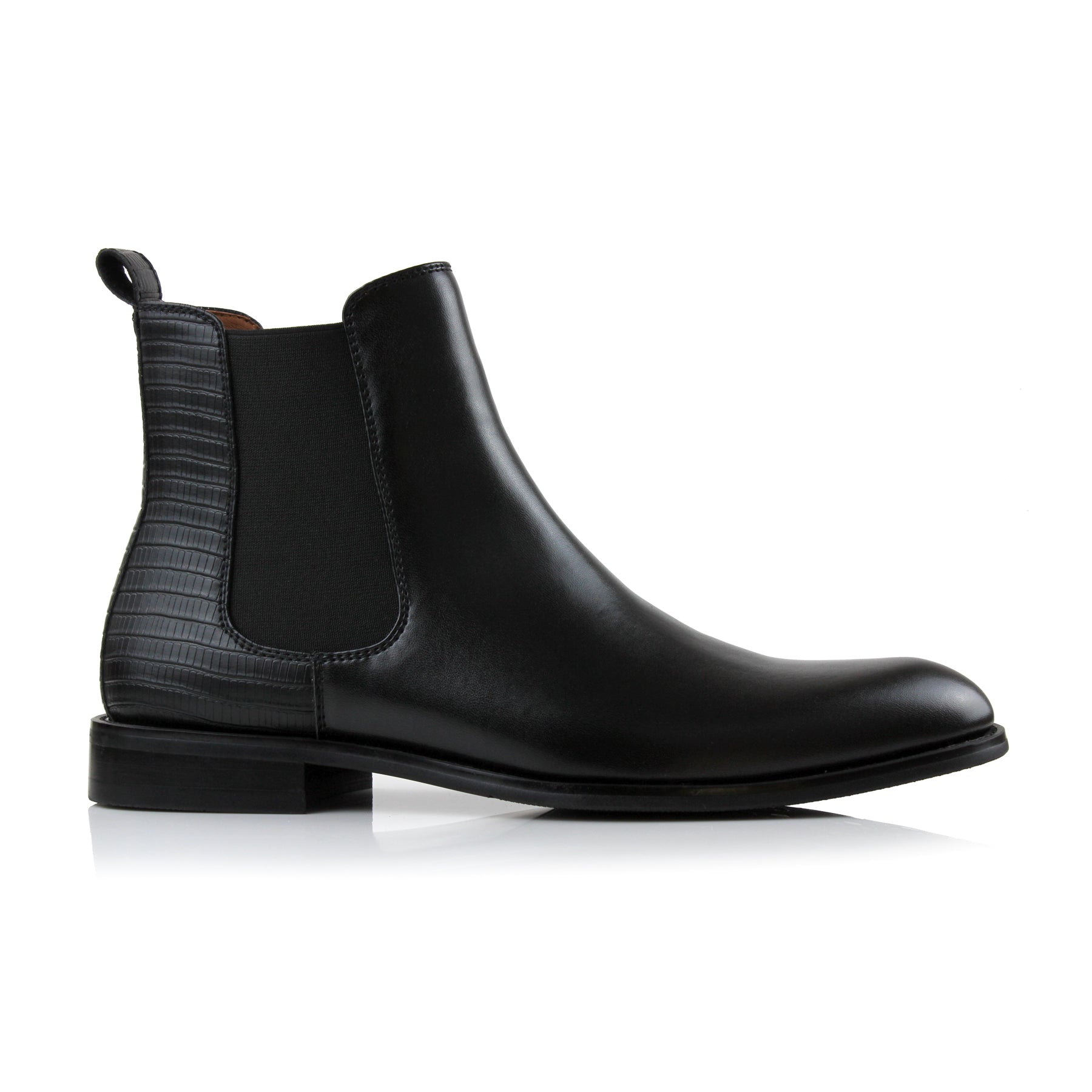 Duo-textured Chelsea Boots | Bennett by Polar Fox | Conal Footwear | Outer Side Angle View