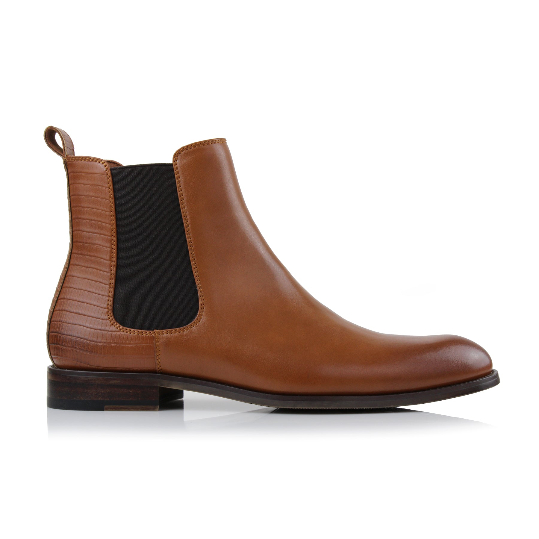 Duo-textured Chelsea Boots | Bennett by Polar Fox | Conal Footwear | Outer Side Angle View