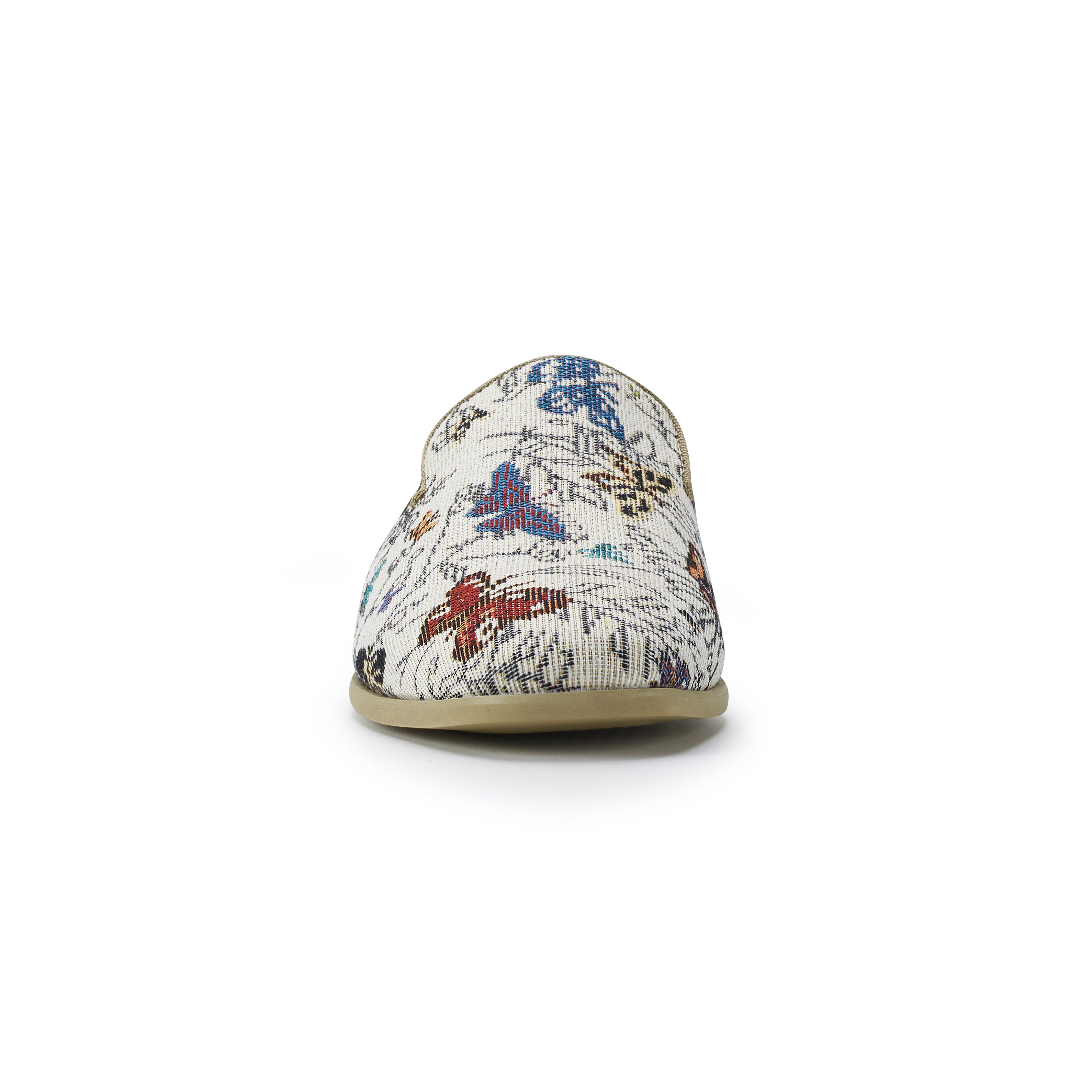 Men's Floral Canvas Wholecut Loafers | Cairo by Ferro Aldo | Conal Footwear | Front Angle View