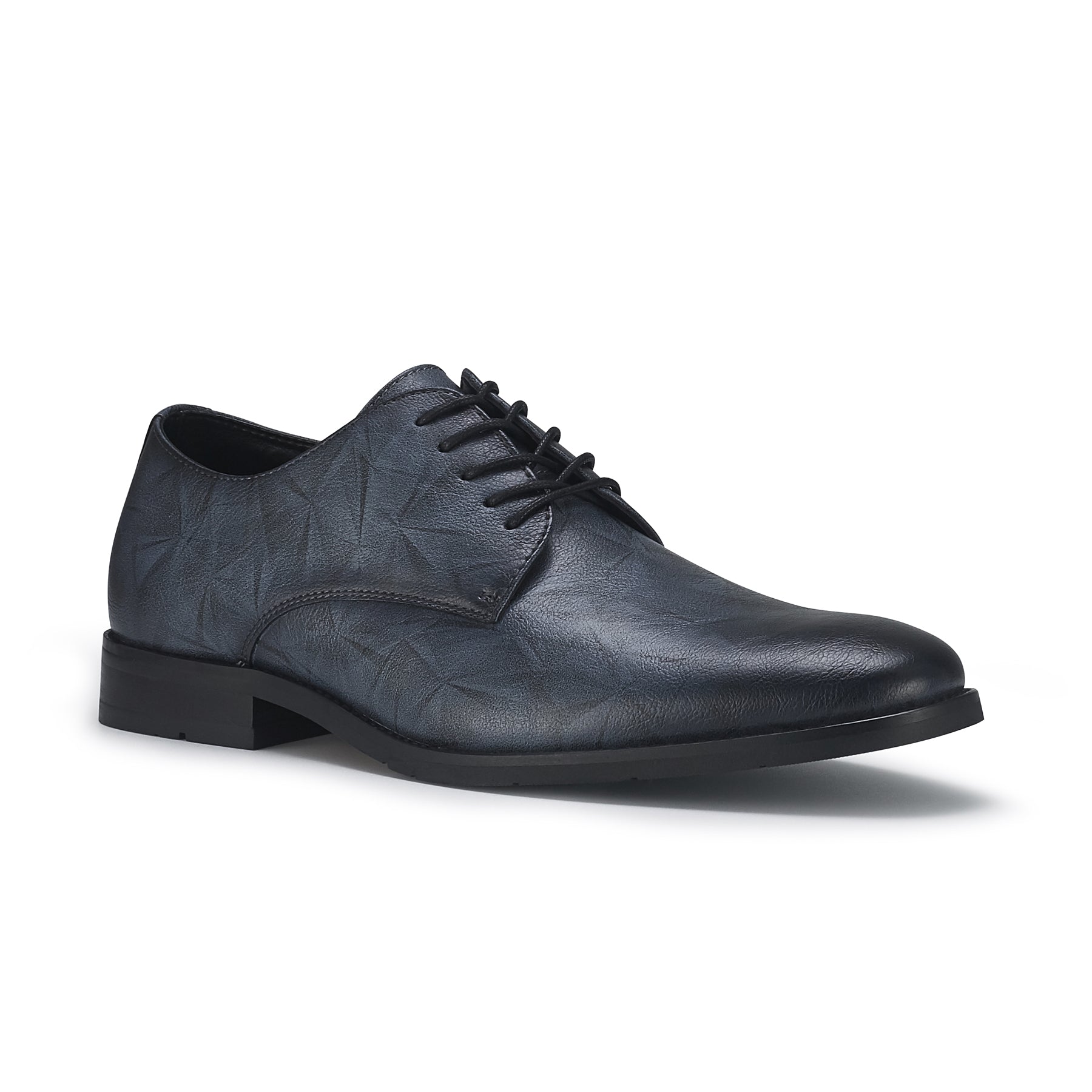 Ferro Aldo Caleb Men's Plain-Toe Derby Casual Dress Shoes with Geometric Pattern, in Slate Grey, Men's Size 9.5 Ferro Aldo Caleb Men's Plain-Toe Derby Casual Dress Shoes with Geometric Pattern, in Slate Grey, Men's Size 9.5