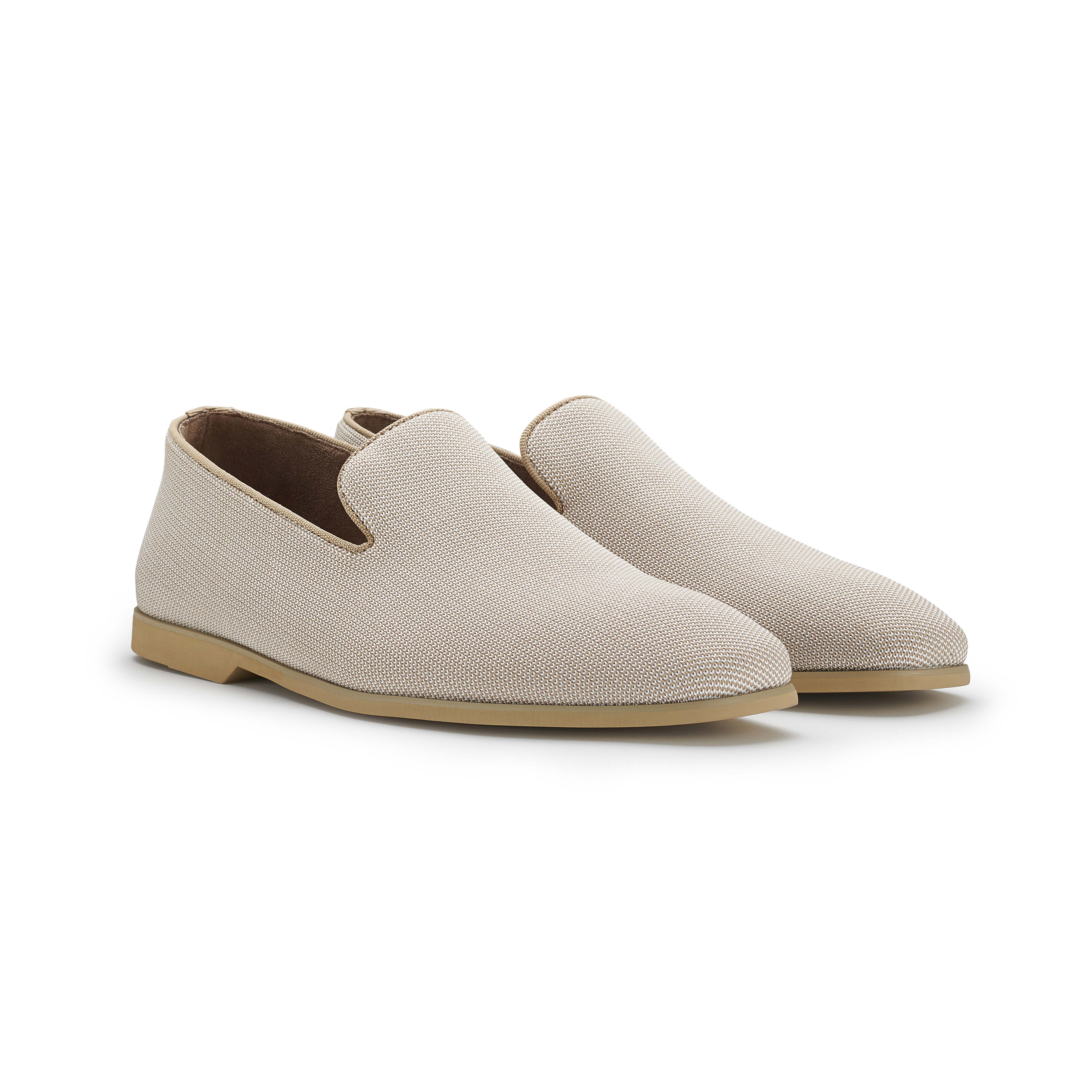 Men's Canvas Wholecut Loafers | Cairo by Ferro Aldo | Conal Footwear | Paired Angle View