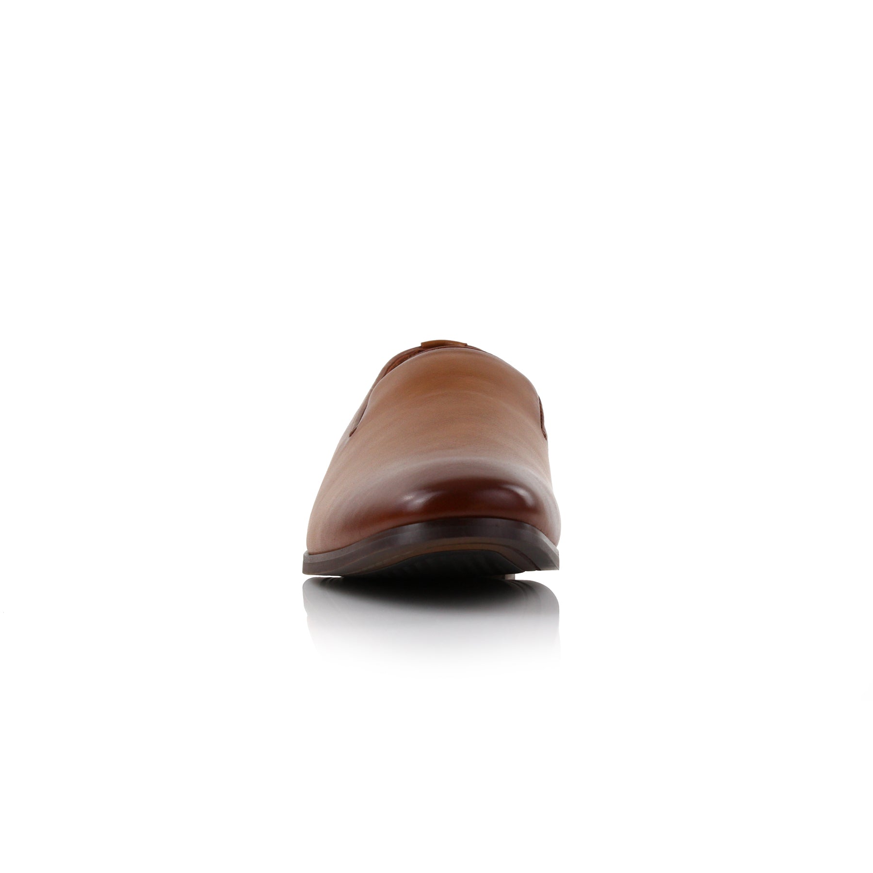 Burnished Wholecut Loafers | Clyde by Ferro Aldo | Conal Footwear | Front Angle View