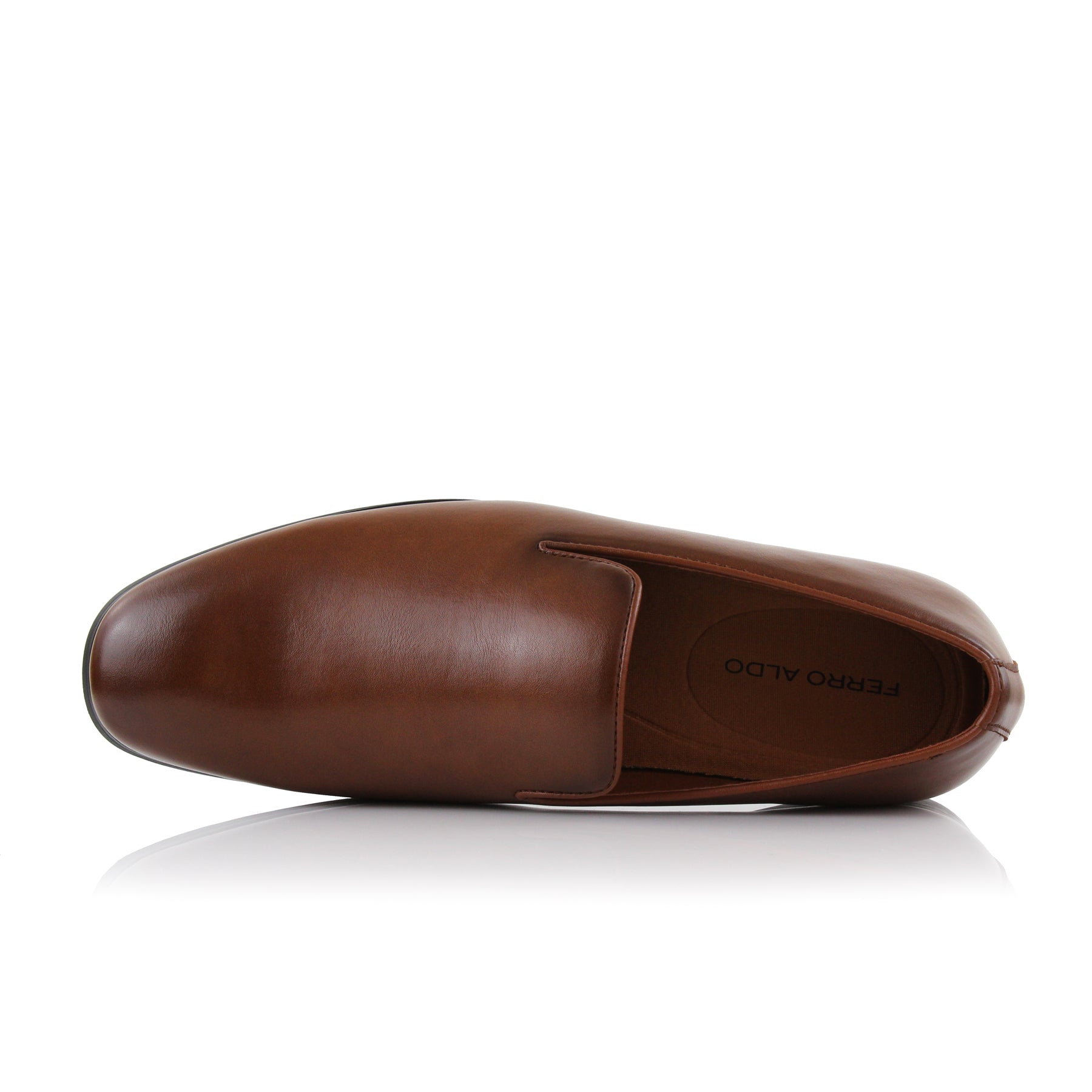 Burnished Wholecut Loafers | Clyde by Ferro Aldo | Conal Footwear | Top-Down Angle View