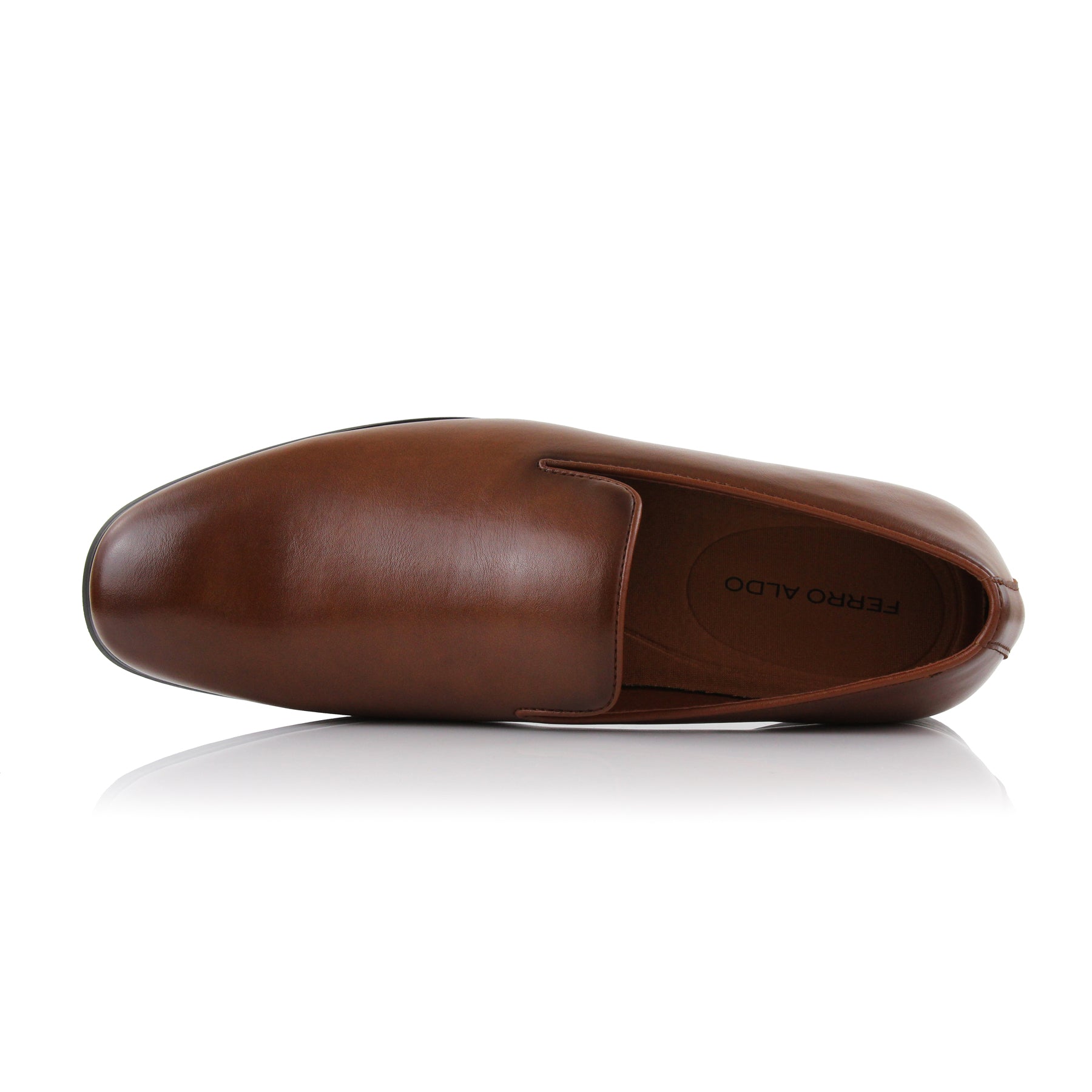 Burnished Wholecut Loafers | Clyde by Ferro Aldo | Conal Footwear | Top-down Angle View