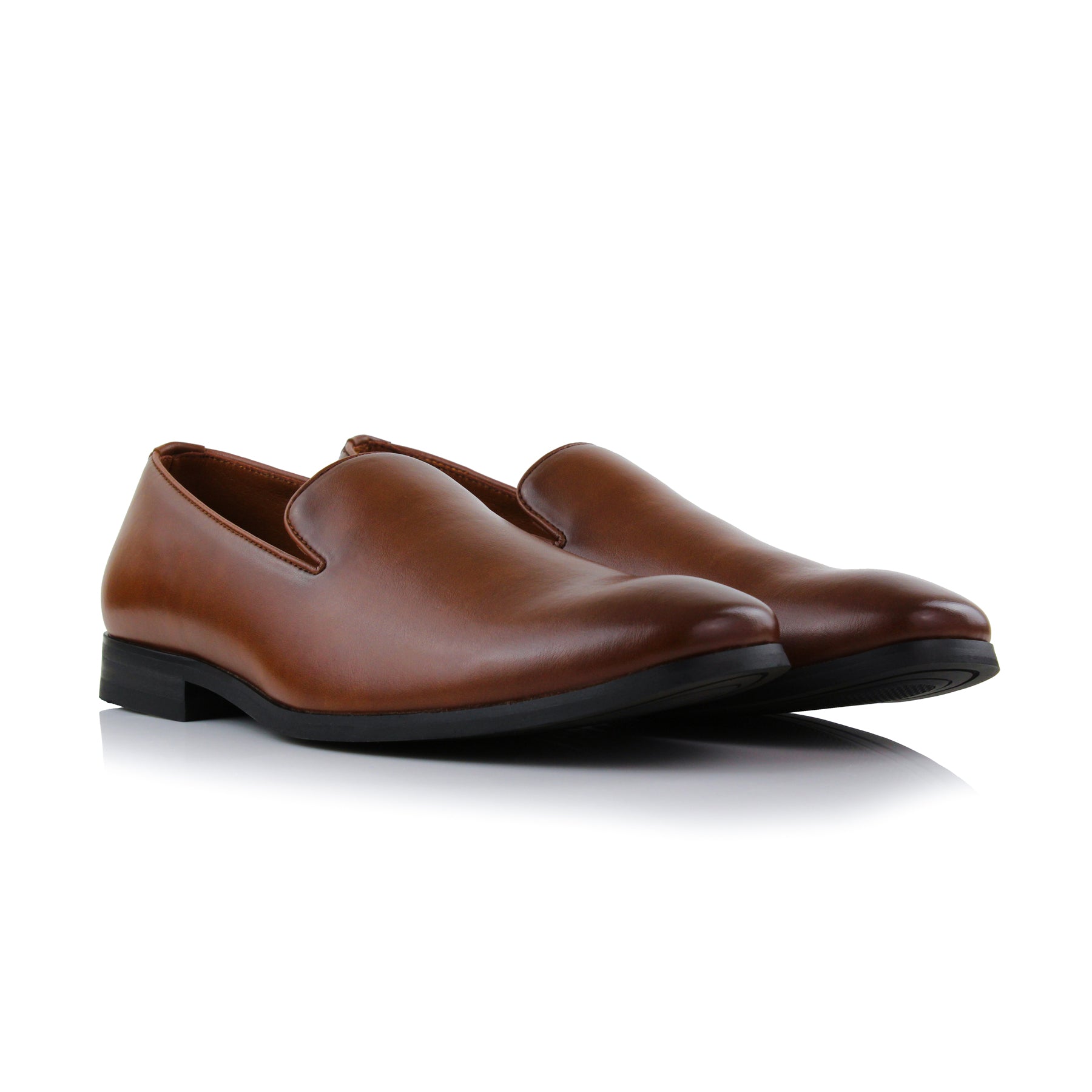 Burnished Wholecut Loafers | Clyde by Ferro Aldo | Conal Footwear | Paired Angle View