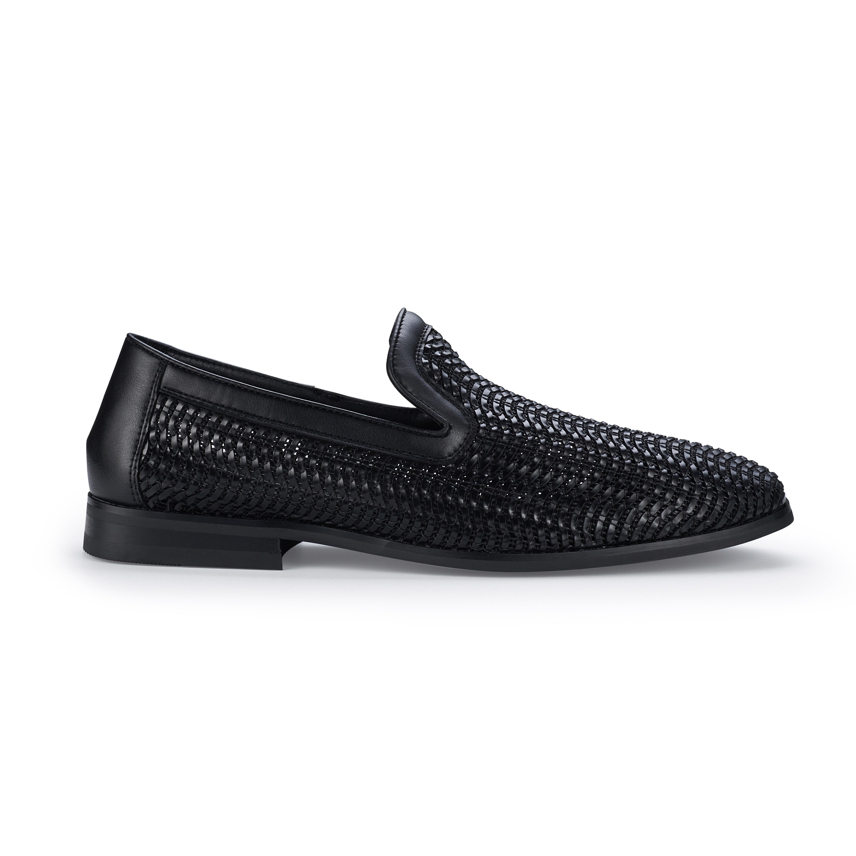 Men's Minimalist Woven Loafers | Cullen by Ferro Aldo | Conal Footwear | Outer Side Angle View