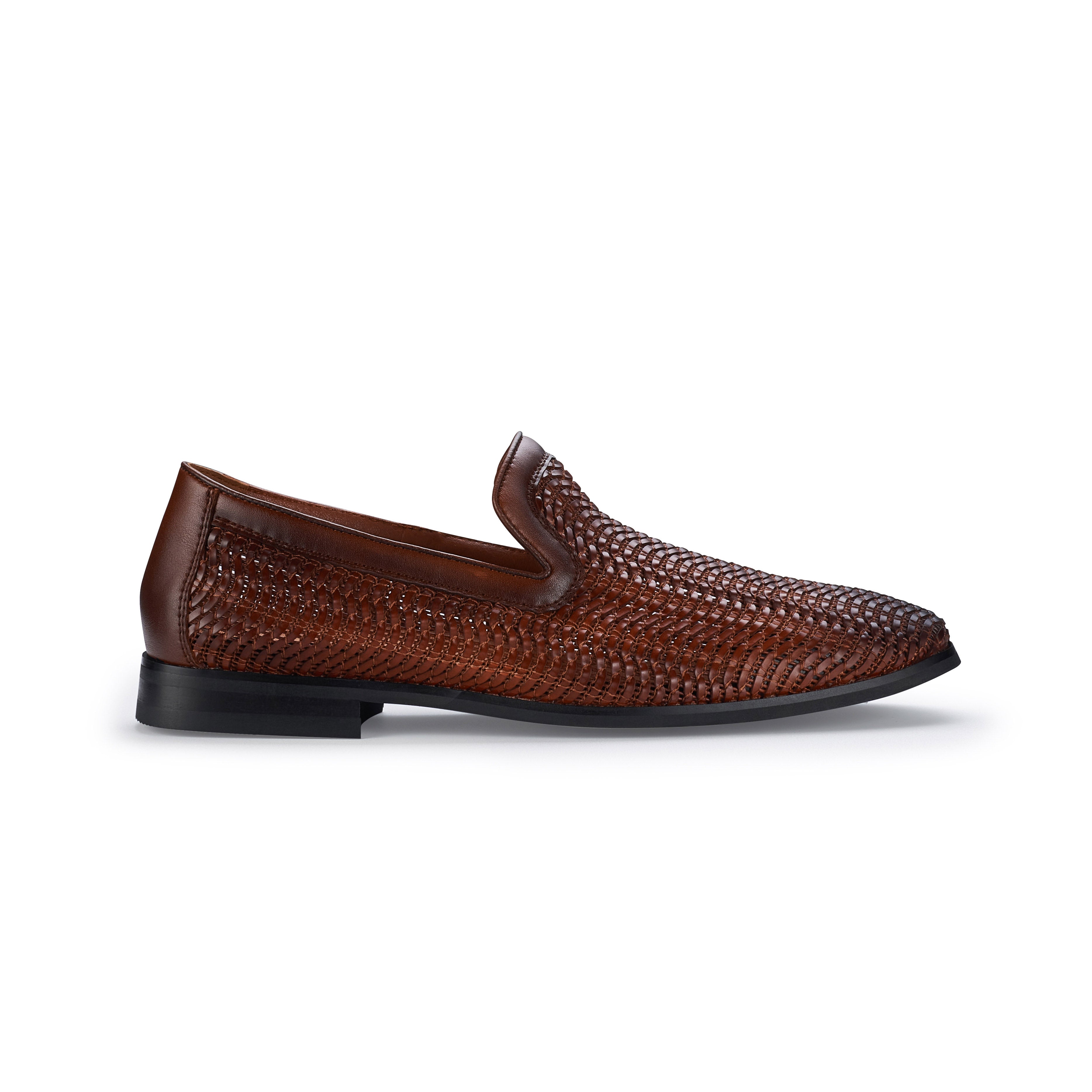 Men's Minimalist Woven Loafers | Cullen by Ferro Aldo | Conal Footwear | Outer Side Angle View
