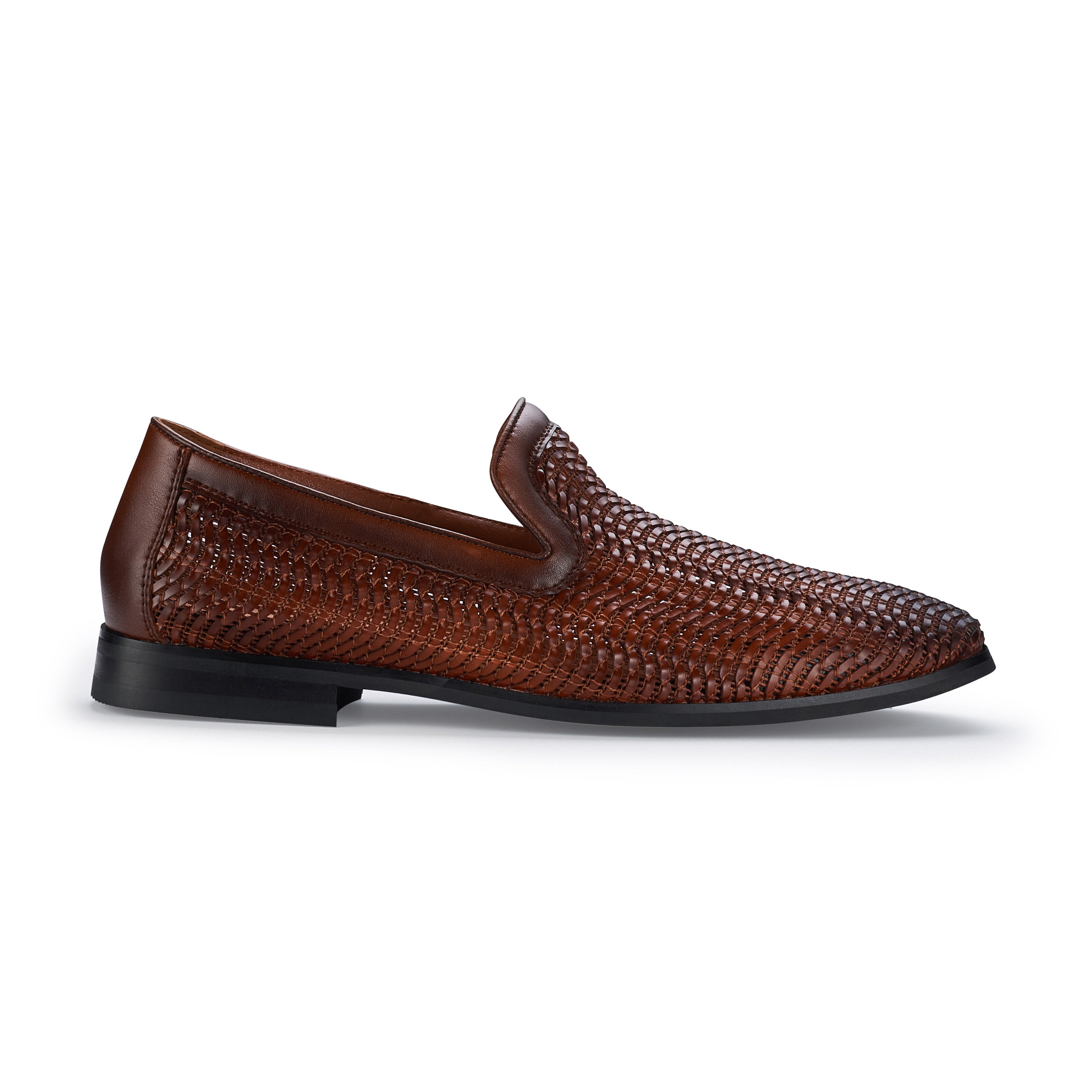 Men's Minimalist Woven Loafers | Cullen by Ferro Aldo | Conal Footwear | Outer Side Angle View