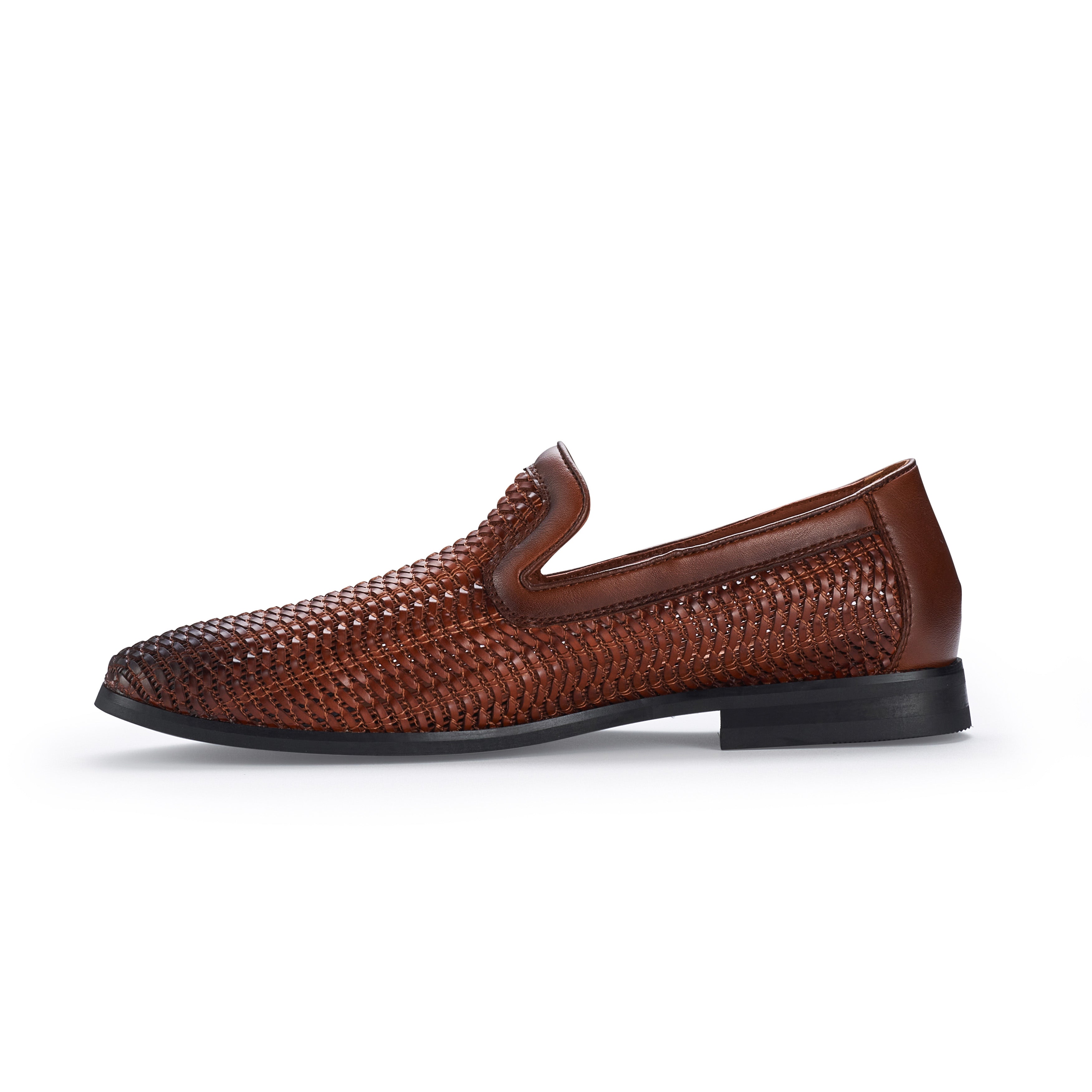 Men's Minimalist Woven Loafers | Cullen by Ferro Aldo | Conal Footwear | Inner Side Angle View