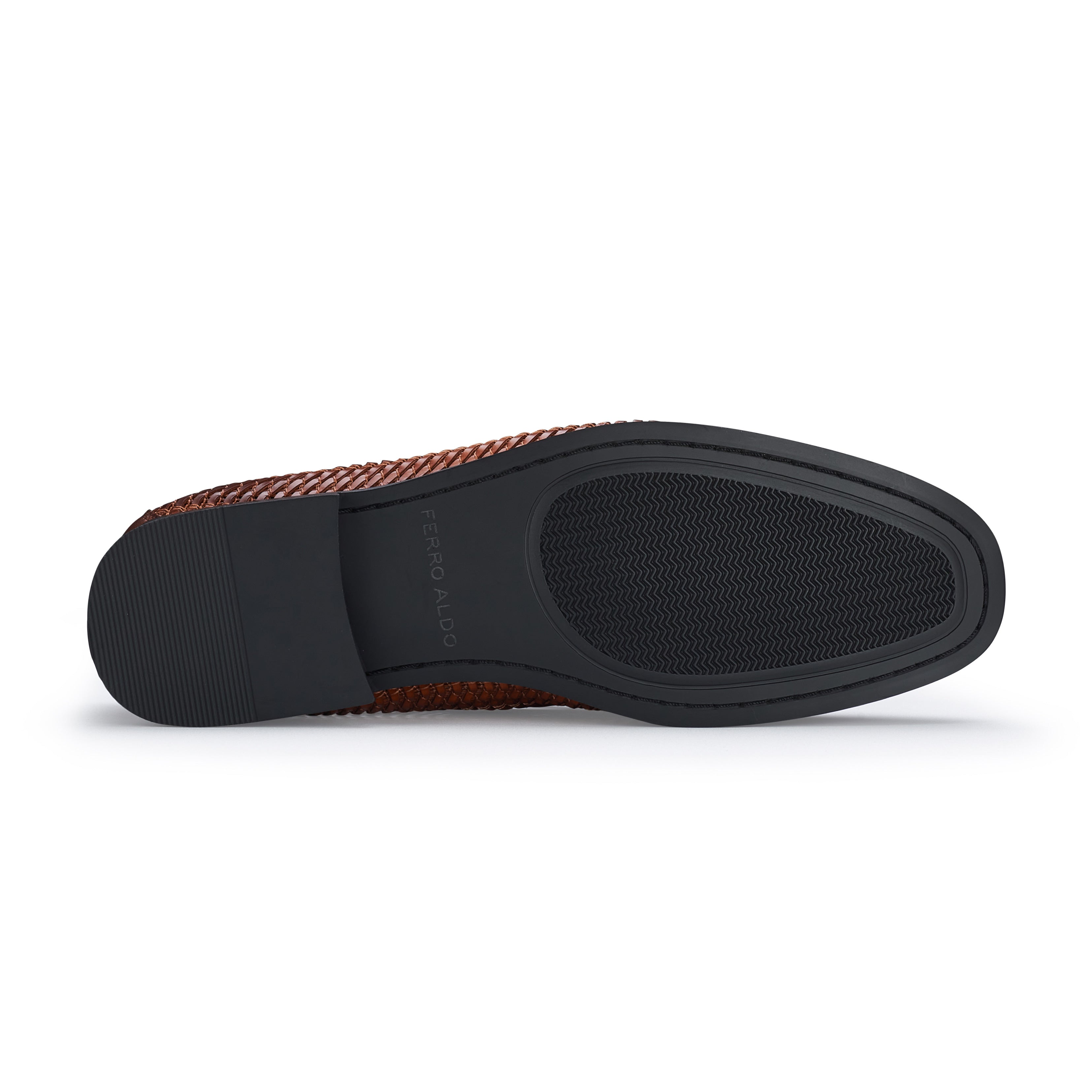 Men's Minimalist Woven Loafers | Cullen by Ferro Aldo | Conal Footwear | Bottom Angle View