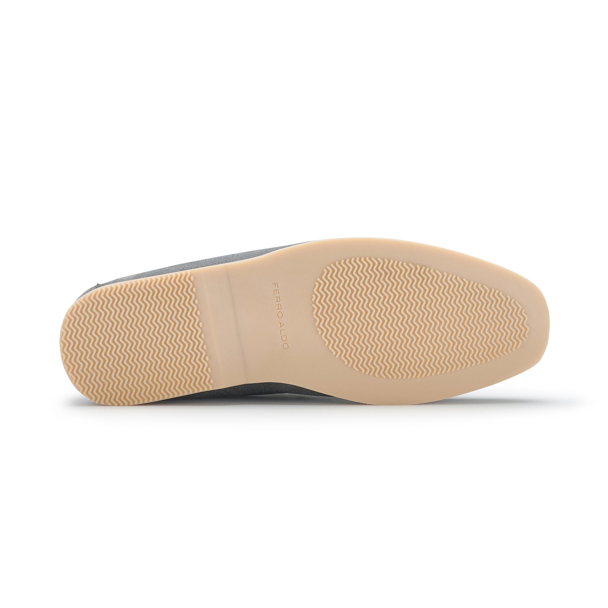 Men's Suede Moc-Toe Loafers | Daciel by Ferro Aldo | Conal Footwear | Bottom Sole Angle View