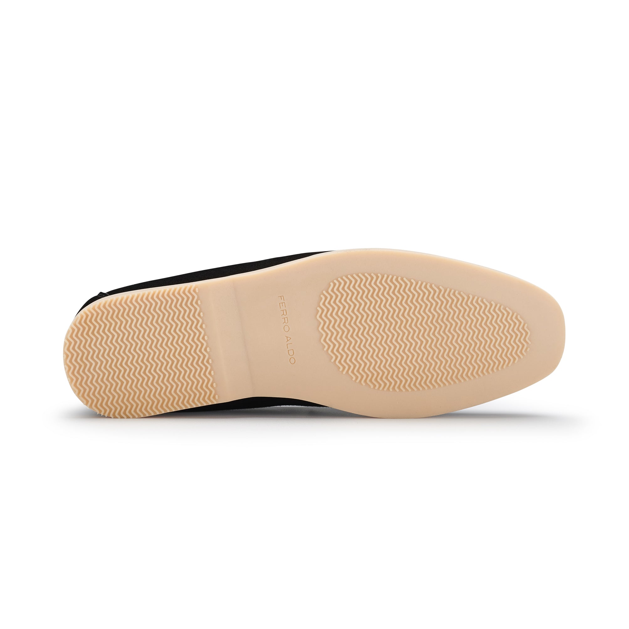 Men's Suede Moc-Toe Loafers | Daciel by Ferro Aldo | Conal Footwear | Bottom Sole Angle View