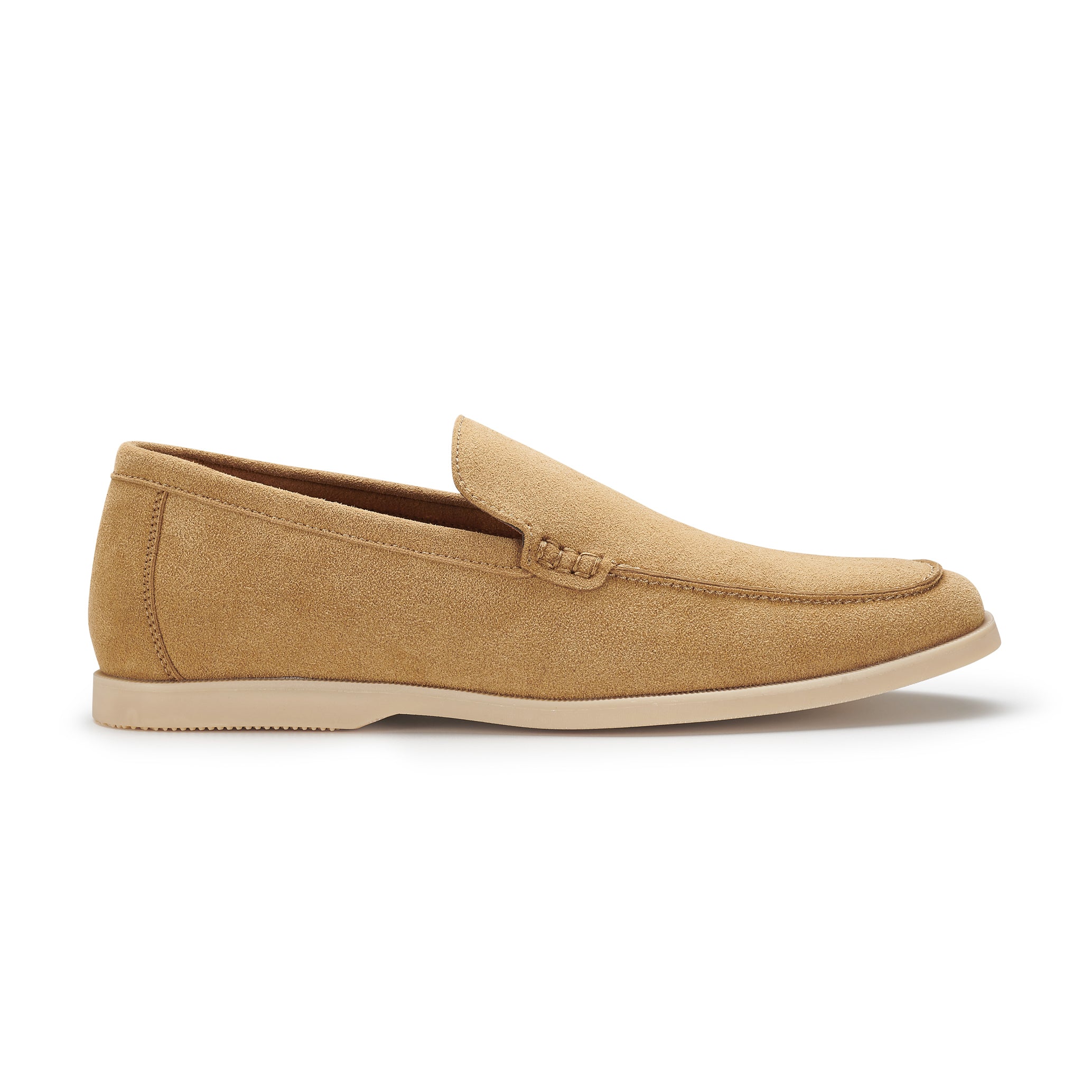 Men's Suede Moc-Toe Loafers | Daciel by Ferro Aldo | Conal Footwear | Outer Side Angle View
