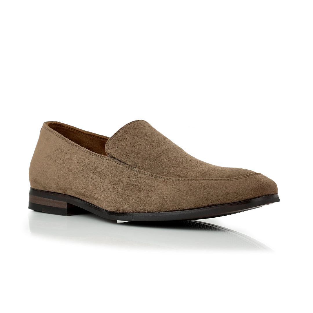 Minimalistic Synthetic Suede Loafers | Dale by Ferro Aldo | Conal Footwear | Main Angle View