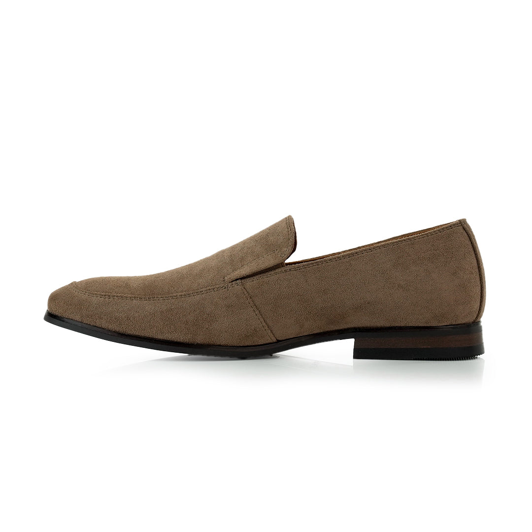 Minimalistic Synthetic Suede Loafers | Dale by Ferro Aldo | Conal Footwear | Inner Side Angle View