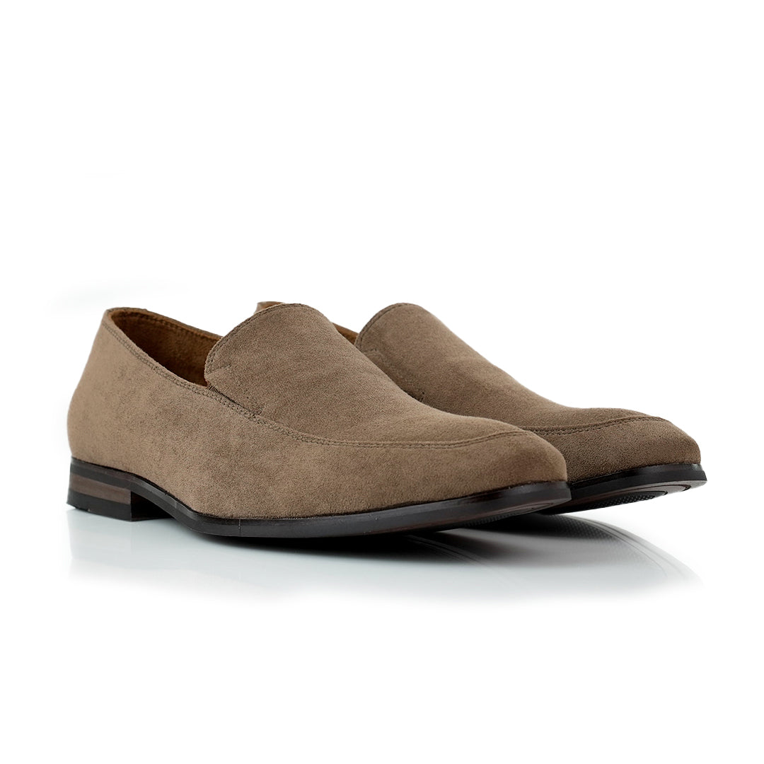 Minimalistic Synthetic Suede Loafers | Dale by Ferro Aldo | Conal Footwear | Paired Angle View