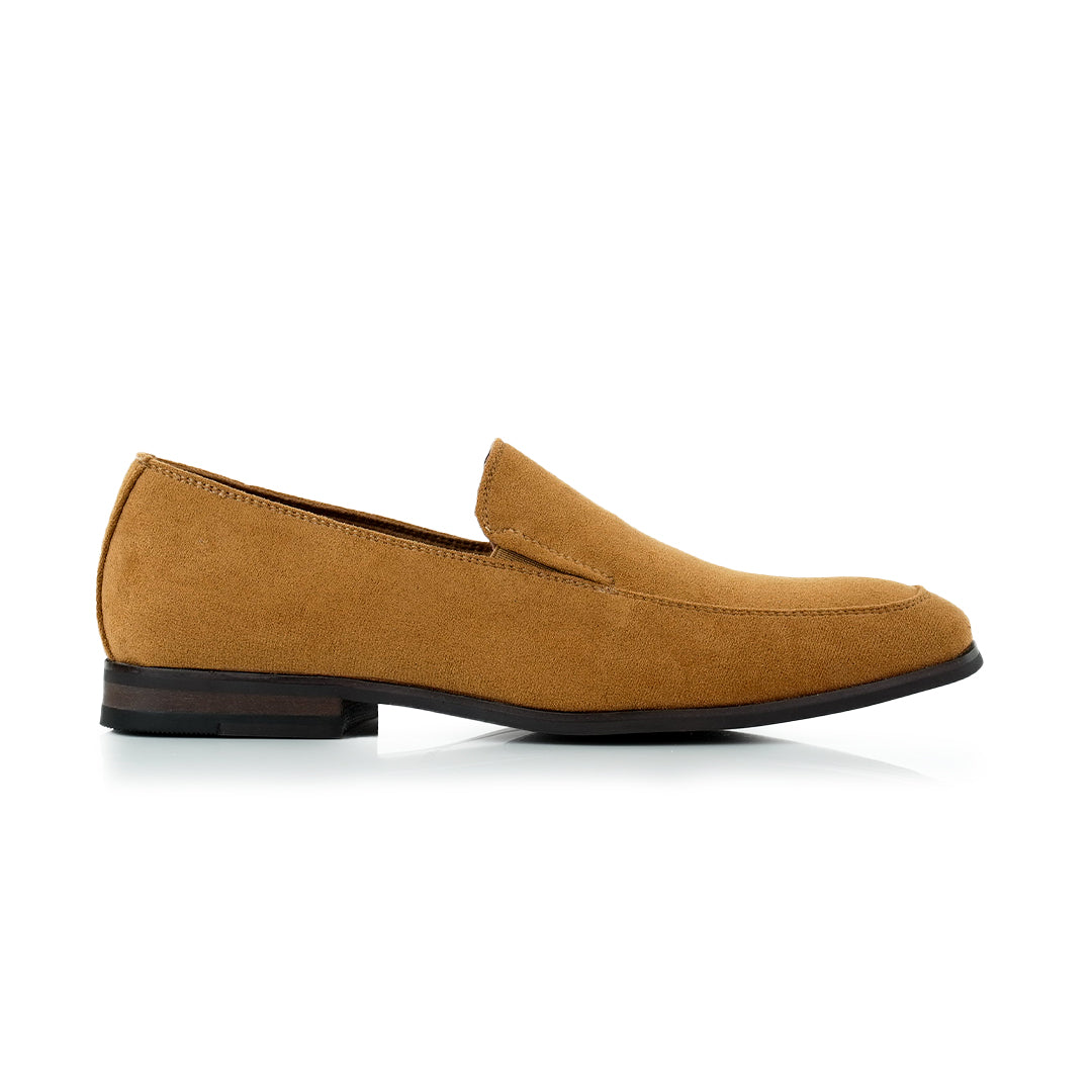 Minimalistic Synthetic Suede Loafers | Dale by Ferro Aldo | Conal Footwear | Outer Side Angle View