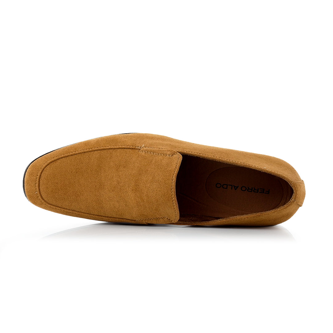 Minimalistic Synthetic Suede Loafers | Dale by Ferro Aldo | Conal Footwear | Top-down Angle View