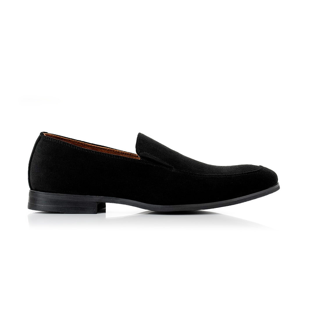 Minimalistic Synthetic Suede Loafers | Dale by Ferro Aldo | Conal Footwear | Outer Side Angle View