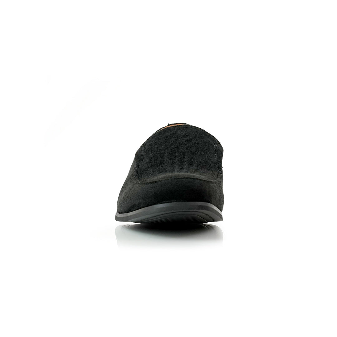 Minimalistic Synthetic Suede Loafers | Dale by Ferro Aldo | Conal Footwear | Front Angle View