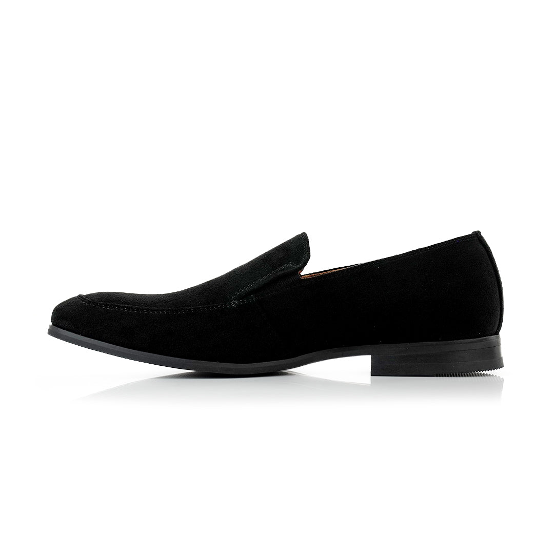 Minimalistic Synthetic Suede Loafers | Dale by Ferro Aldo | Conal Footwear | Inner Side Angle View
