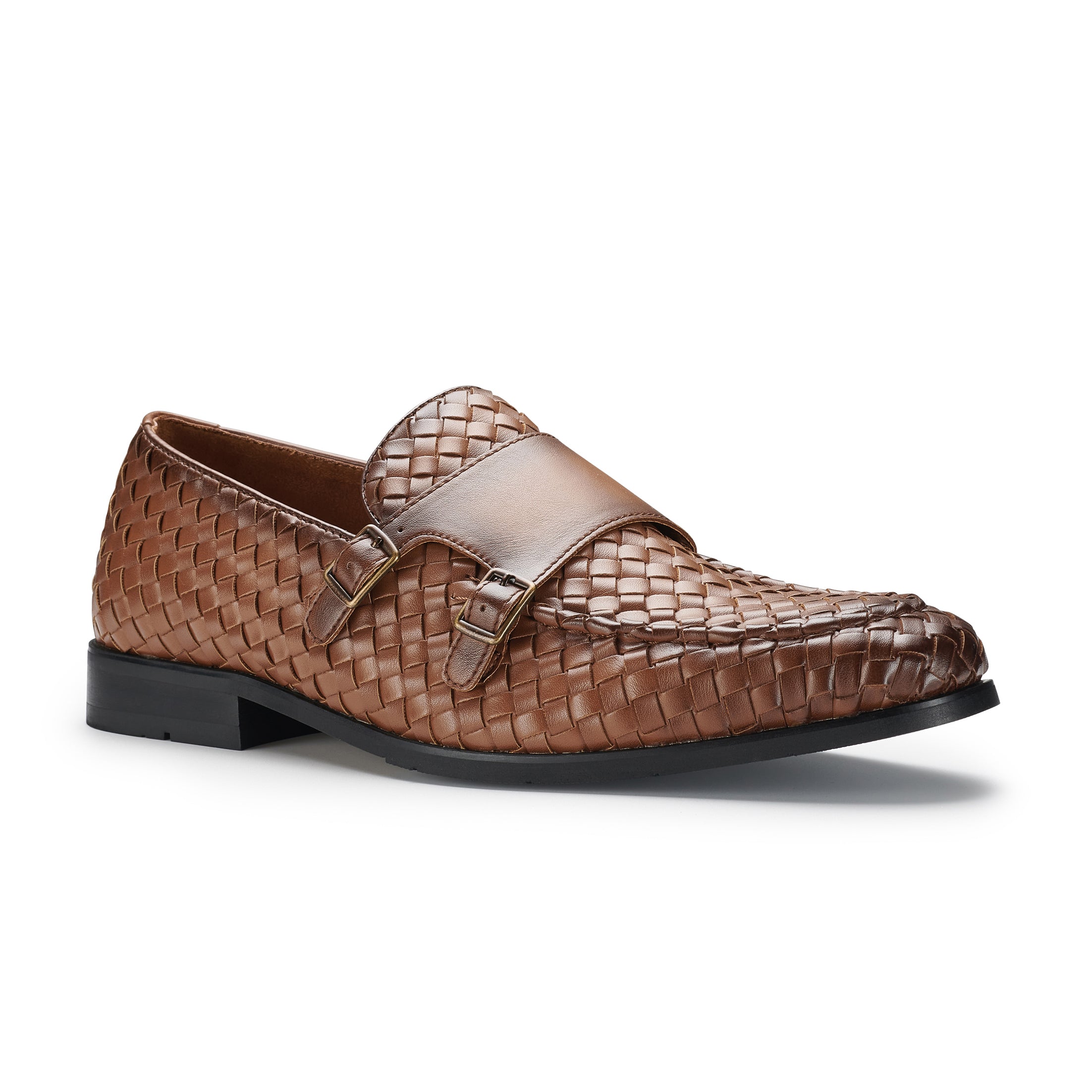 Men's Woven Monk Strap Loafers | Dangelo by Ferro Aldo | Conal Footwear | Main Angle View