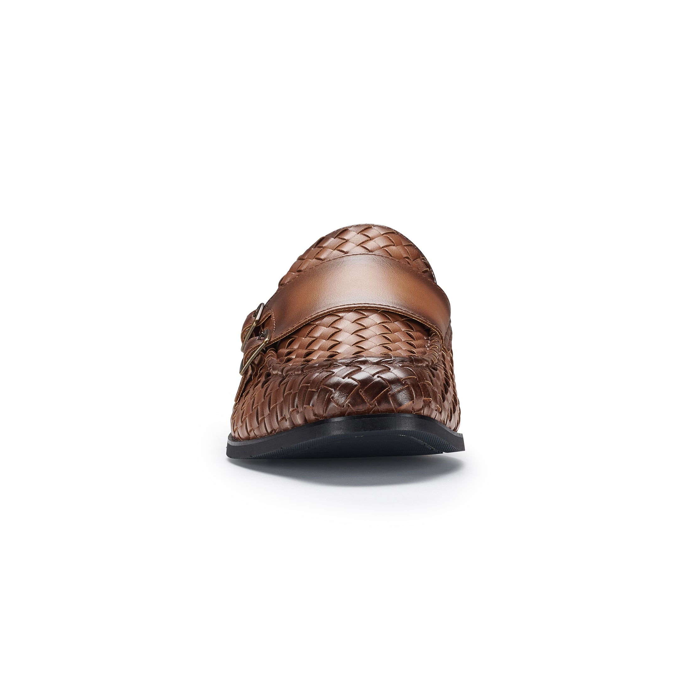 Men's Woven Monk Strap Loafers | Dangelo by Ferro Aldo | Conal Footwear | Front Angle View