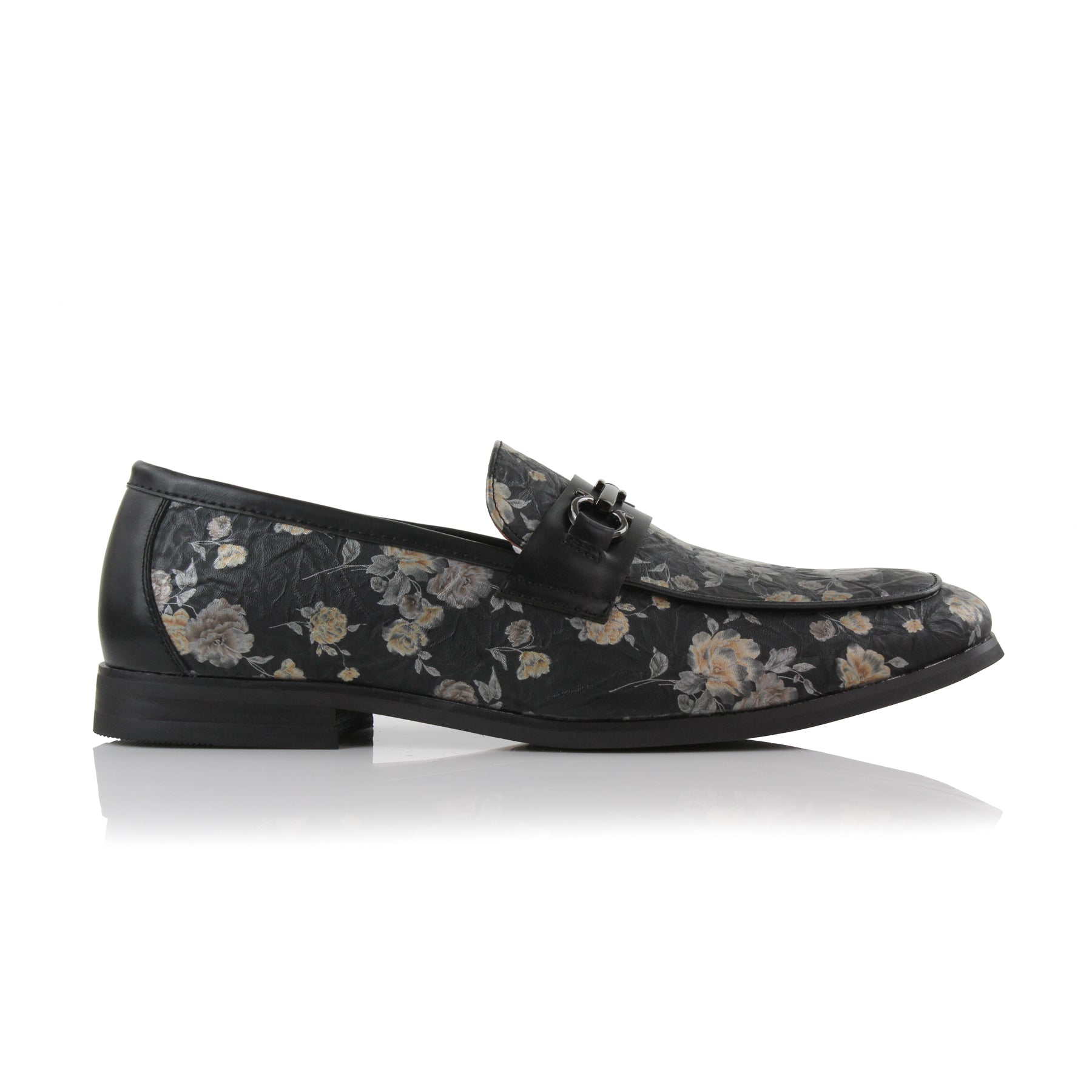 Floral Vegan Loafers | Darrell by Ferro Aldo | Conal Footwear | Outer Side Angle View