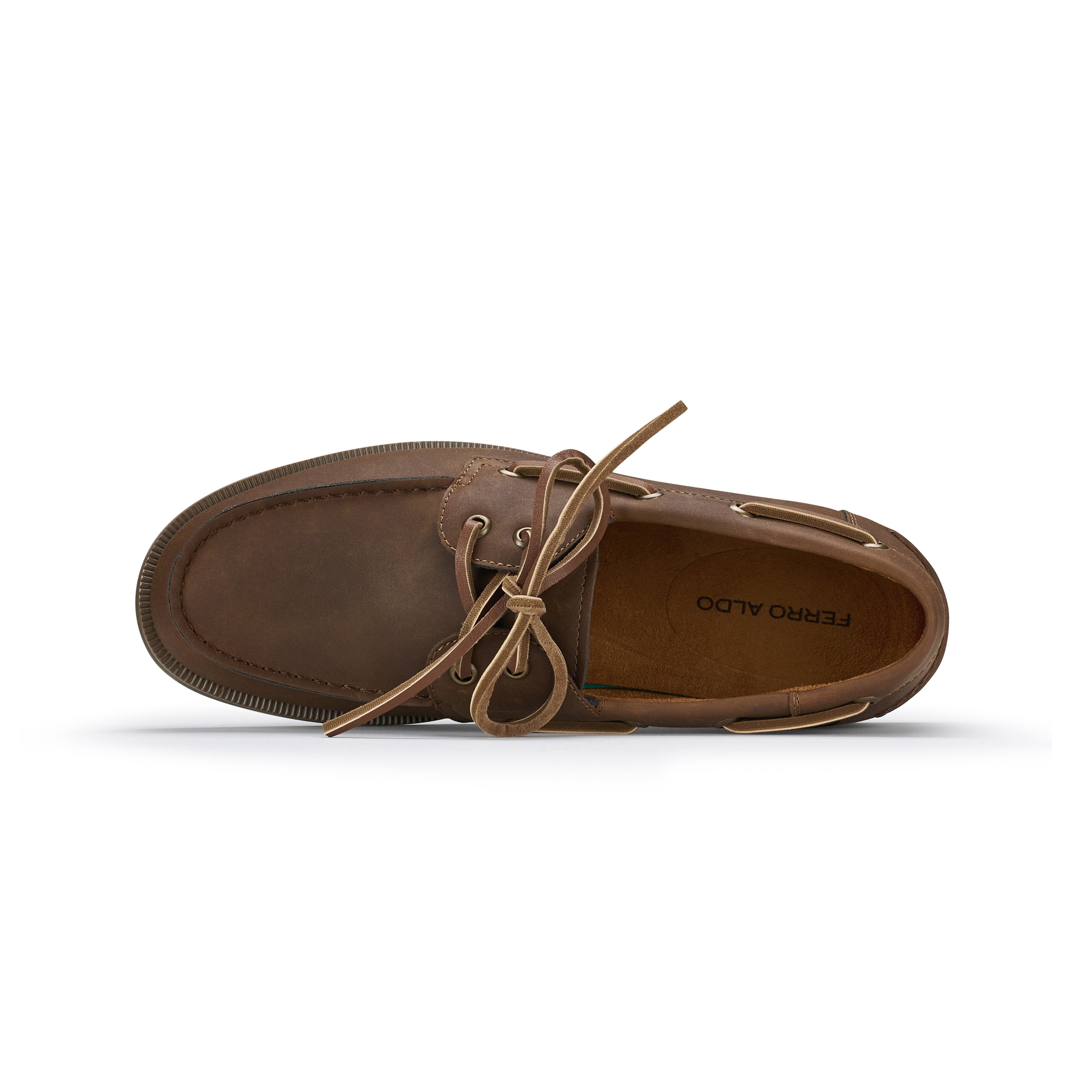 Moc Toe Boat Shoes Loafers | Daven by Ferro Aldo | Conal Footwear | Top-Down Angle View