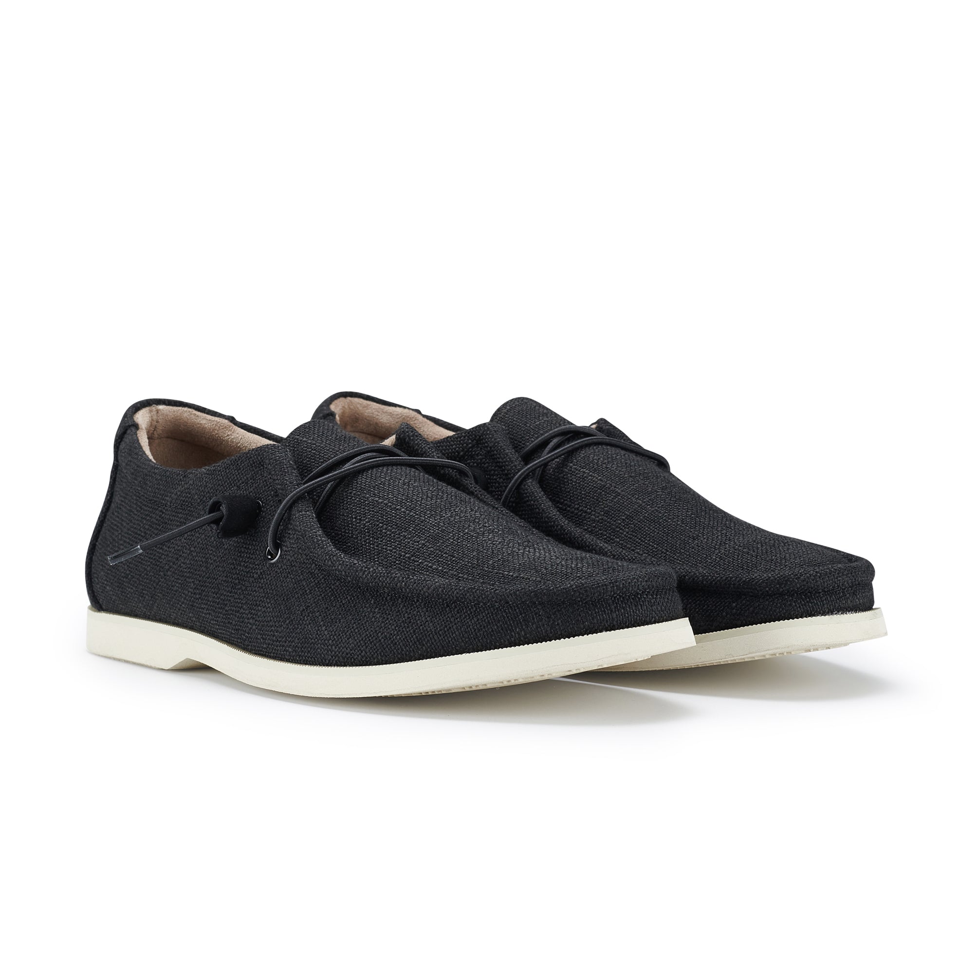 Men's Lightweight Canvas Boat Shoes | Daviel by Ferro Aldo | Conal Footwear | Paired Angle View