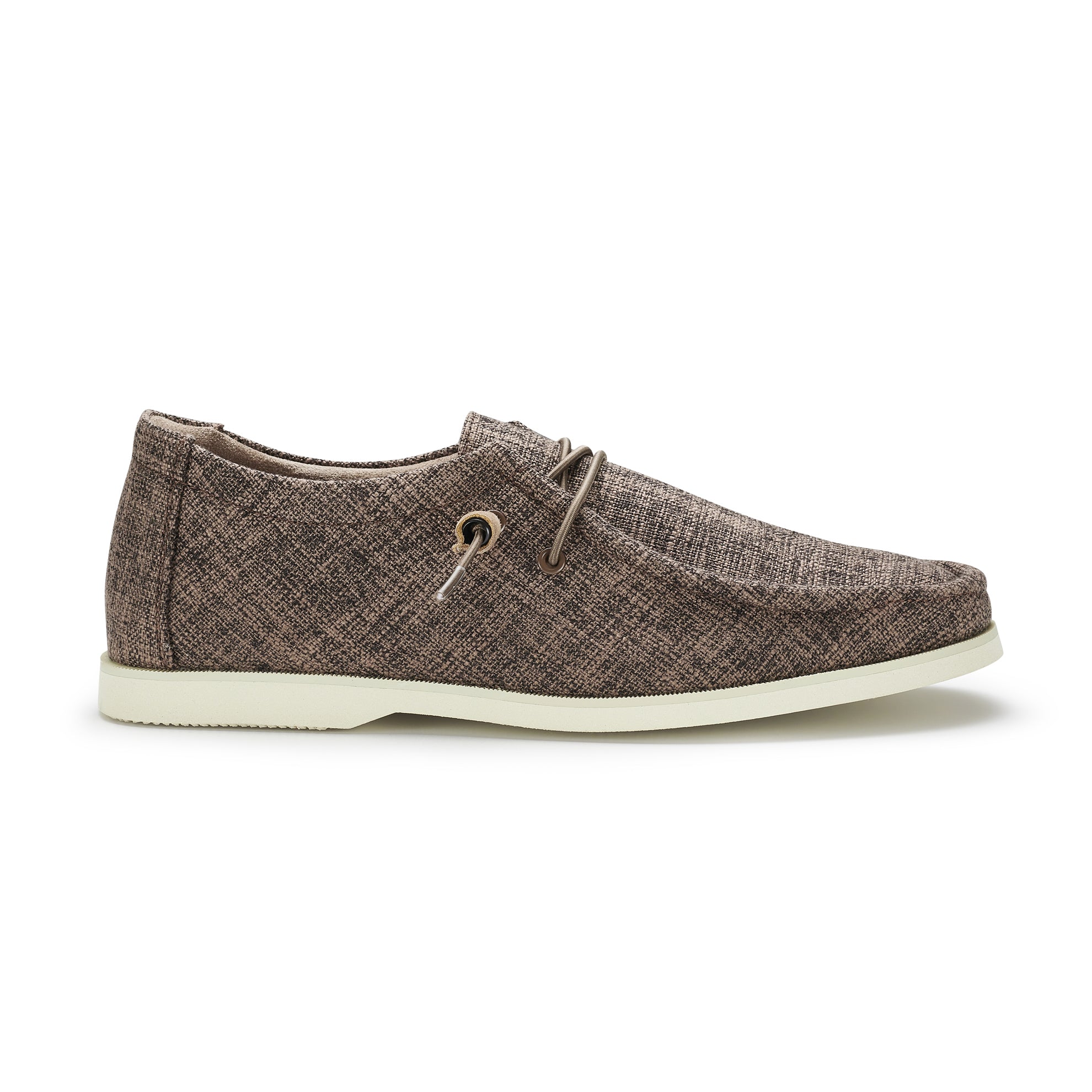 Men's Lightweight Canvas Boat Shoes | Daviel by Ferro Aldo | Conal Footwear | Outer Side Angle View