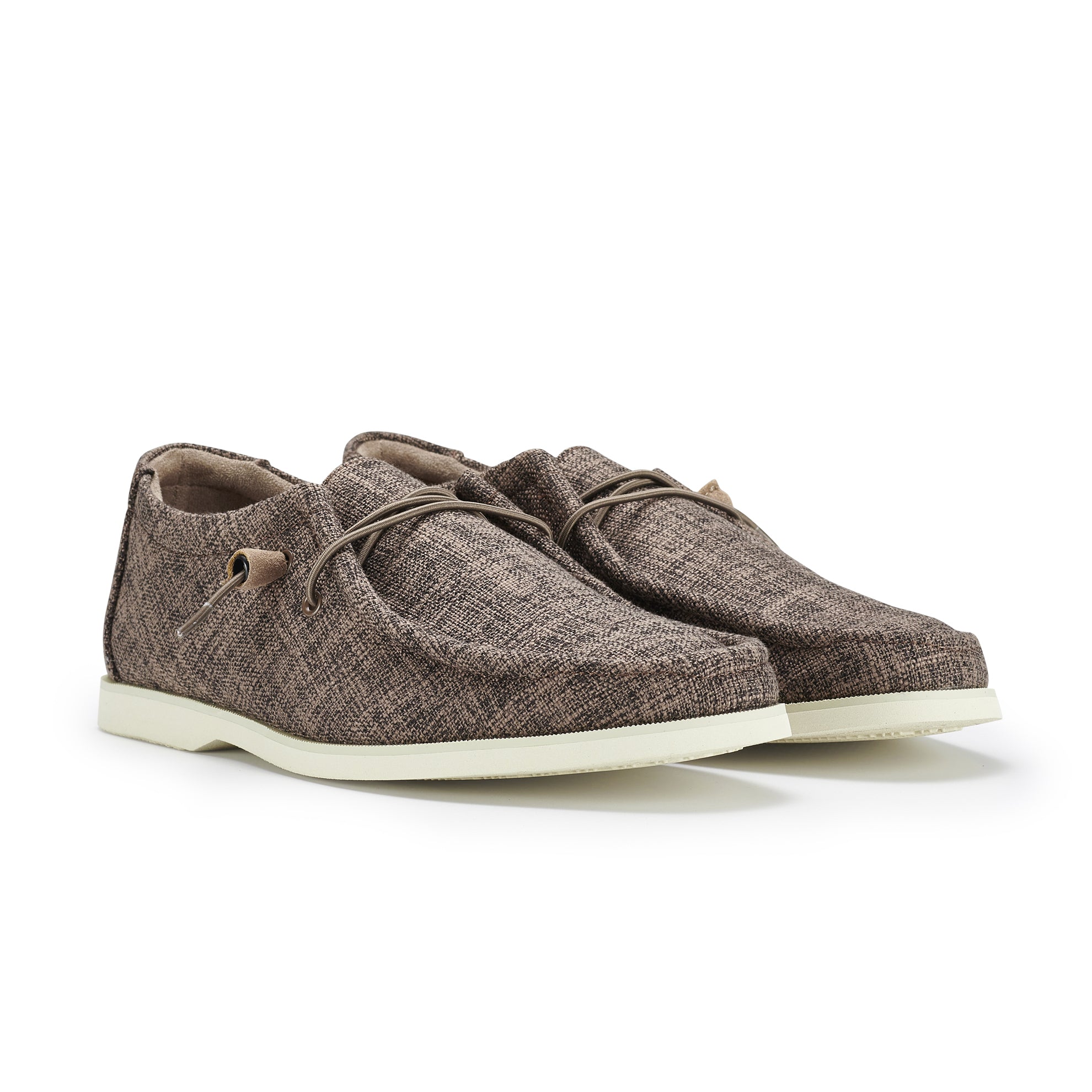 Men's Lightweight Canvas Boat Shoes | Daviel by Ferro Aldo | Conal Footwear | Paired Angle View