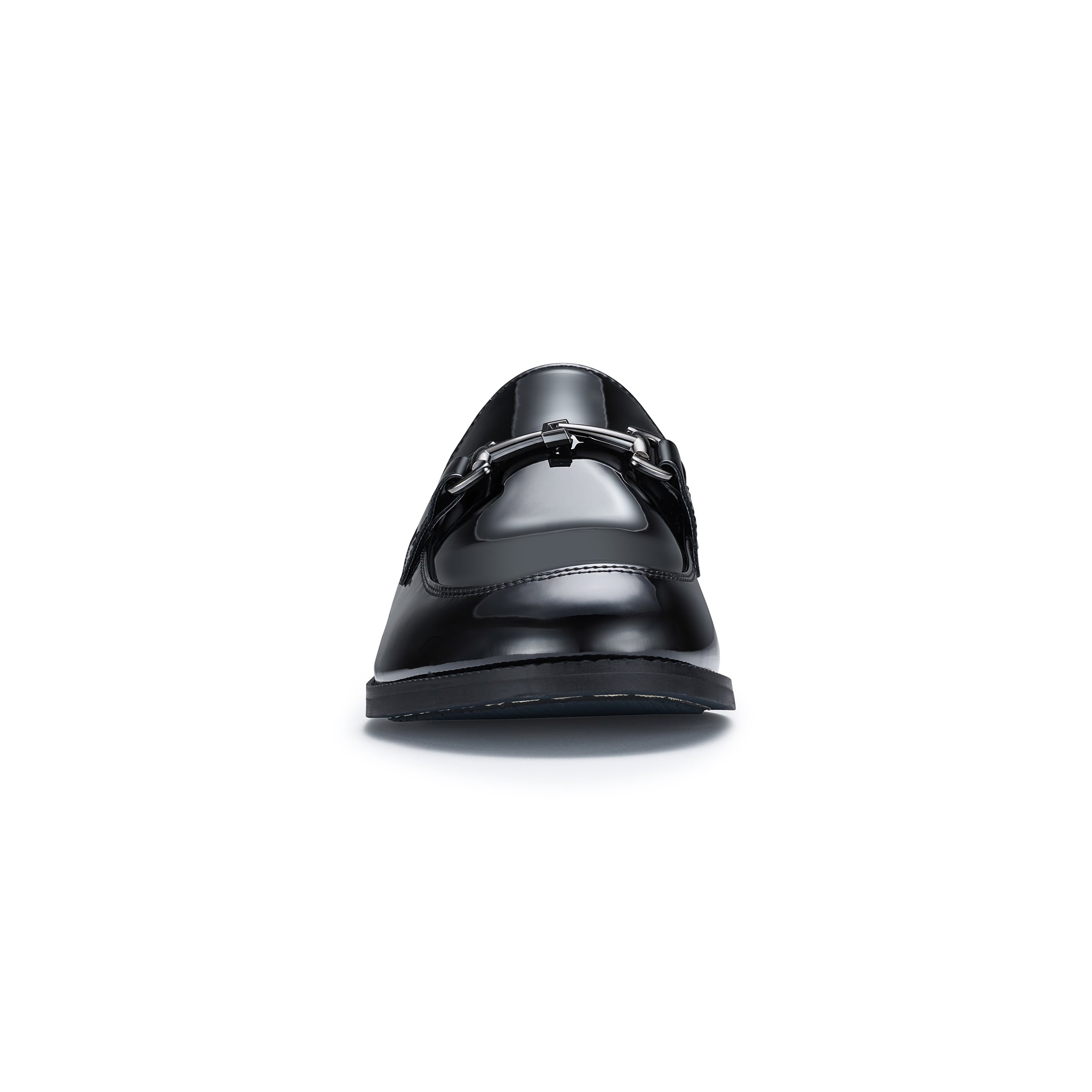 Men's Glossy Horsebit Loafer | Dax by Ferro Aldo | Conal Footwear | Front Angle View