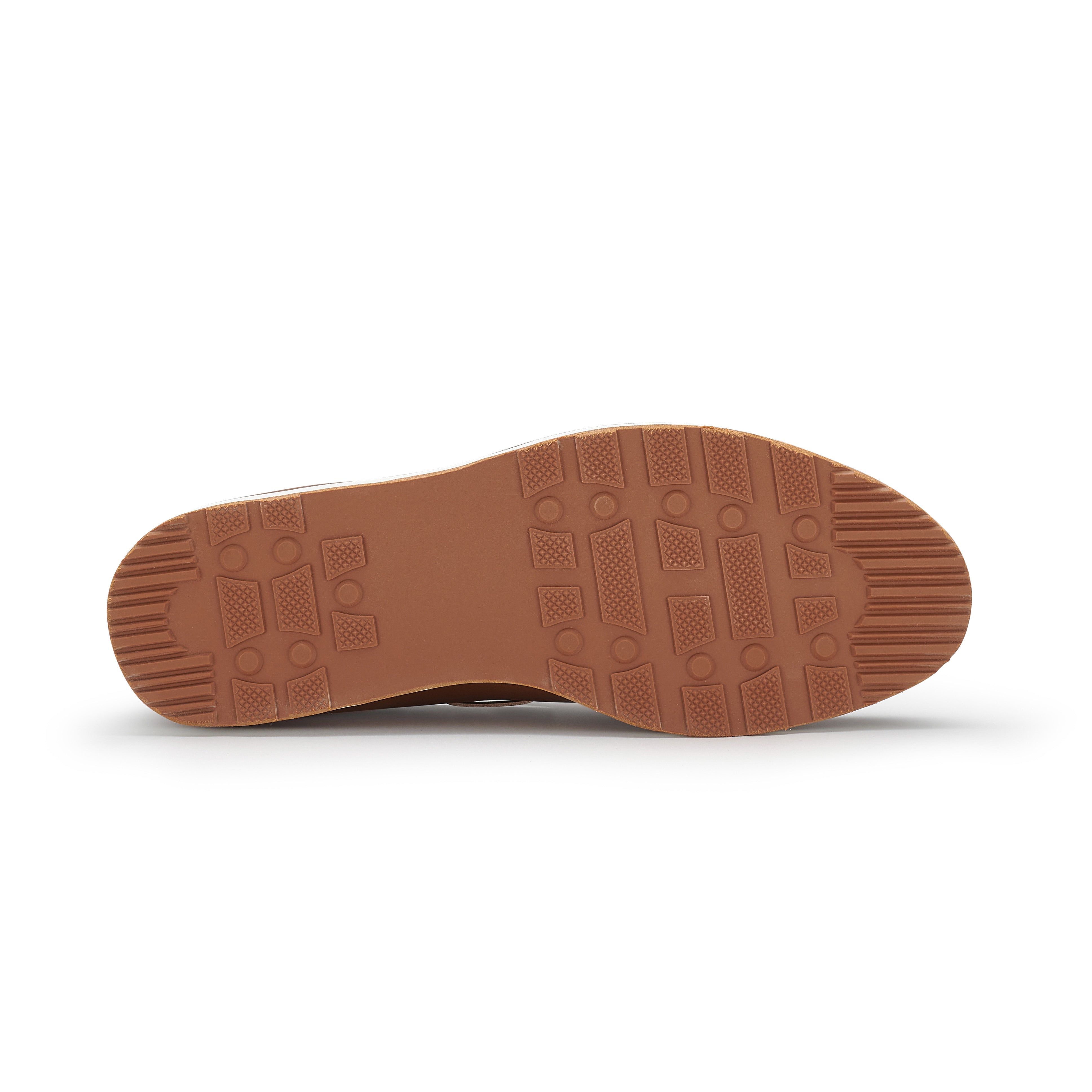 Men's Moc-Toe Penny Loafers with Tassels Accent | Delbert by Ferro Aldo | Conal Footwear | Bottom Sole Angle View