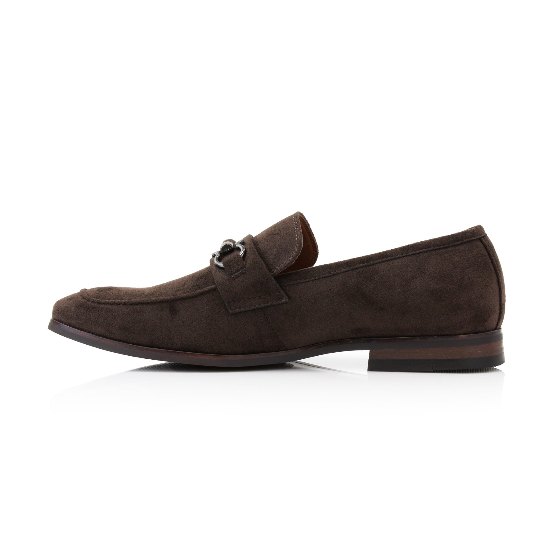 Metal Buckle Suede Loafers | Demitri by Ferro Aldo | Conal Footwear | Inner Side Angle View