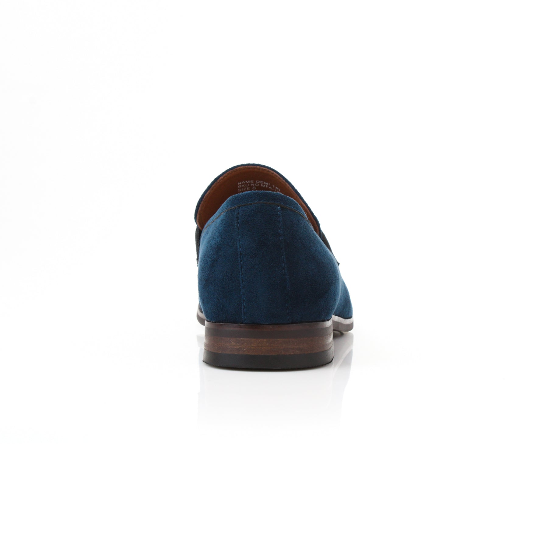 Metal Buckle Suede Loafers | Demitri by Ferro Aldo | Conal Footwear | Back Angle View