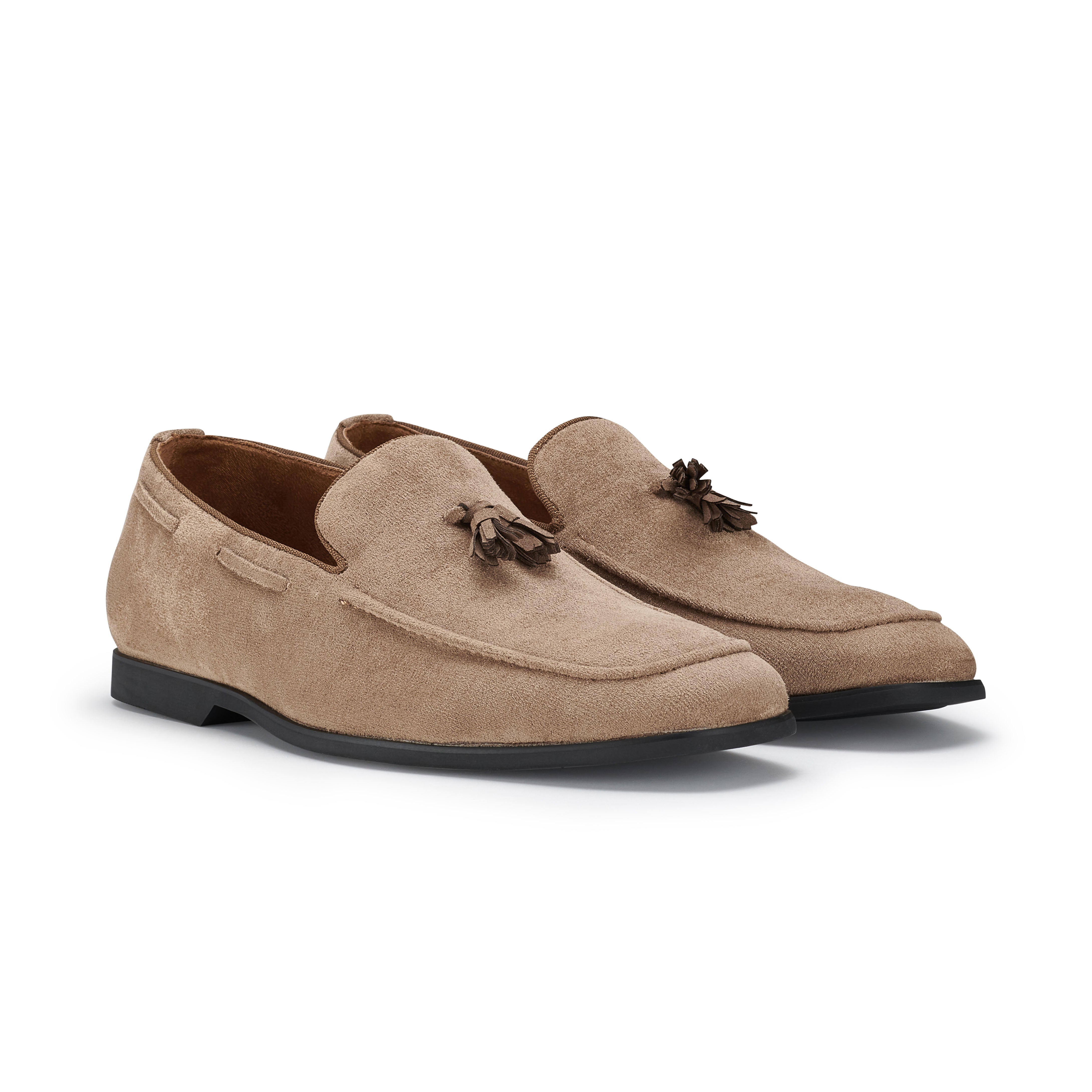 Men's Loafers with Tassels Accent | Denzel by Ferro Aldo | Conal Footwear | Paired Angle View