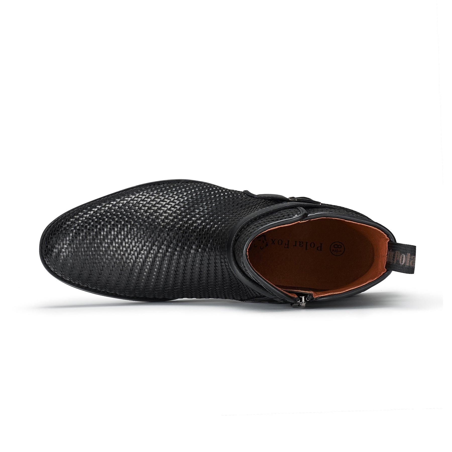 Strapped Woven Chelsea Boots | Derrick by Polar Fox | Conal Footwear | Top-Down Angle View