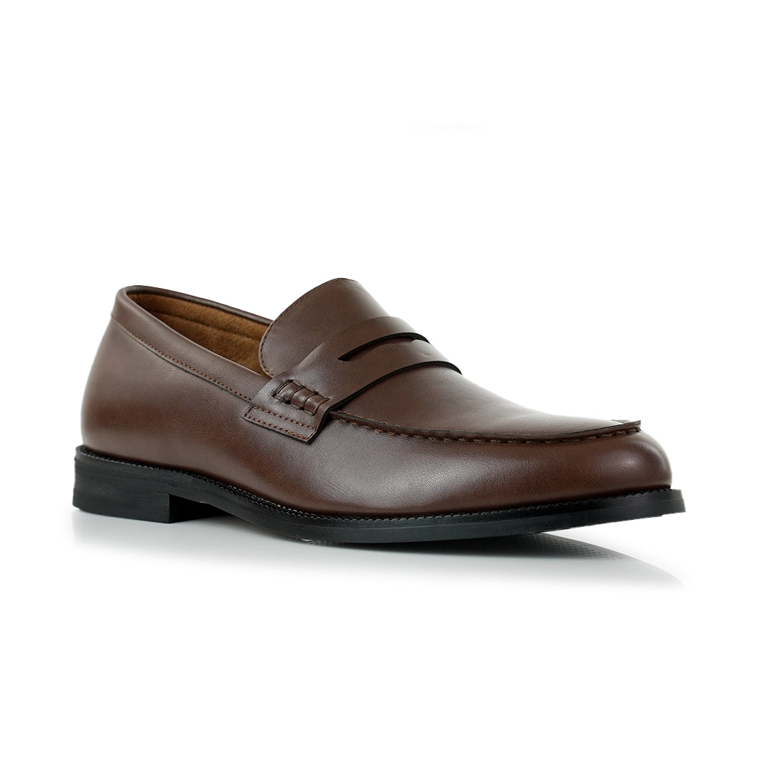 Ferro Aldo Mens Douglas Mfa19700 Moc-Toe Penny Loafers, in Doppio Brown, Size 8