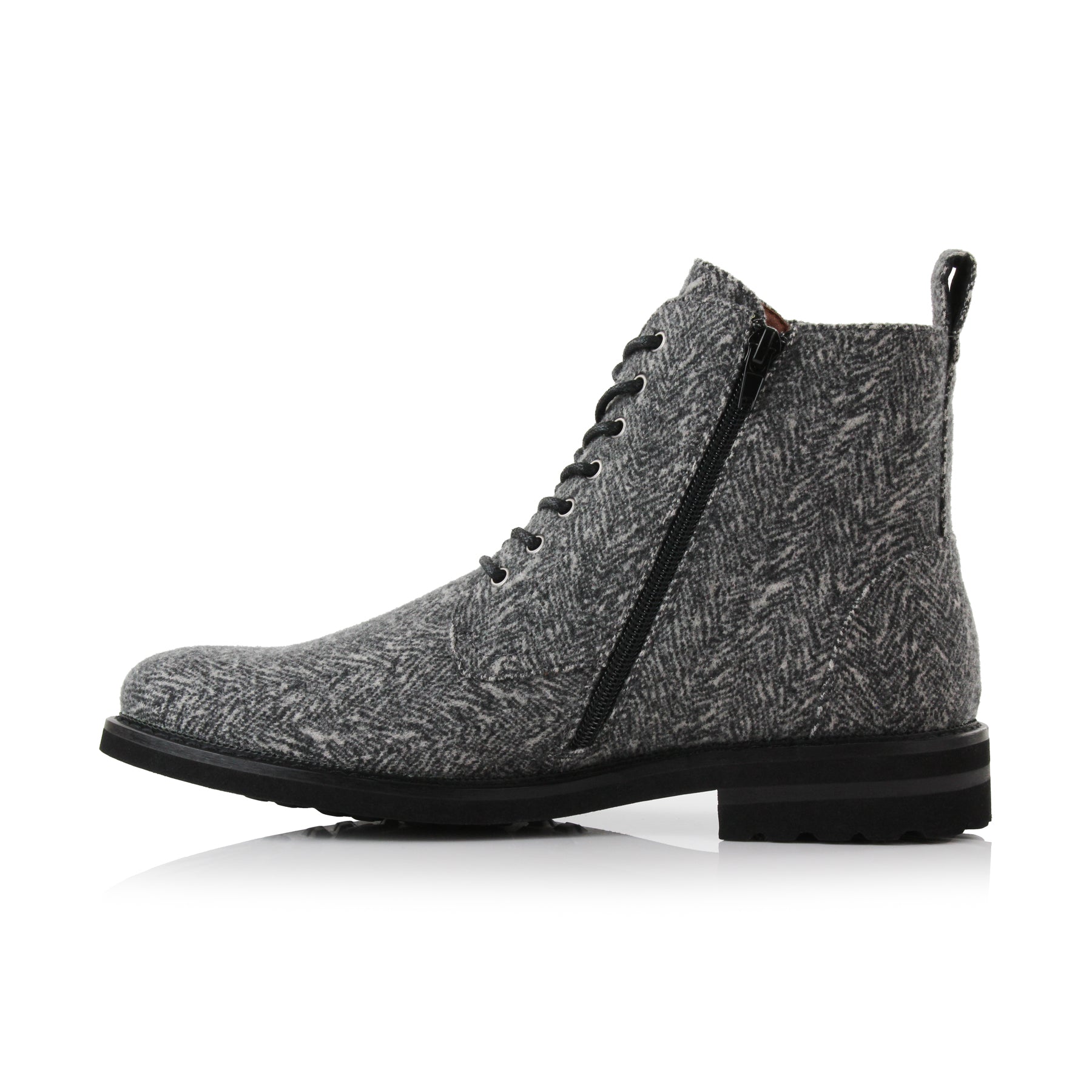 Woolen Ankle Boots | Duke by Polar Fox | Conal Footwear | Inner Side Angle View