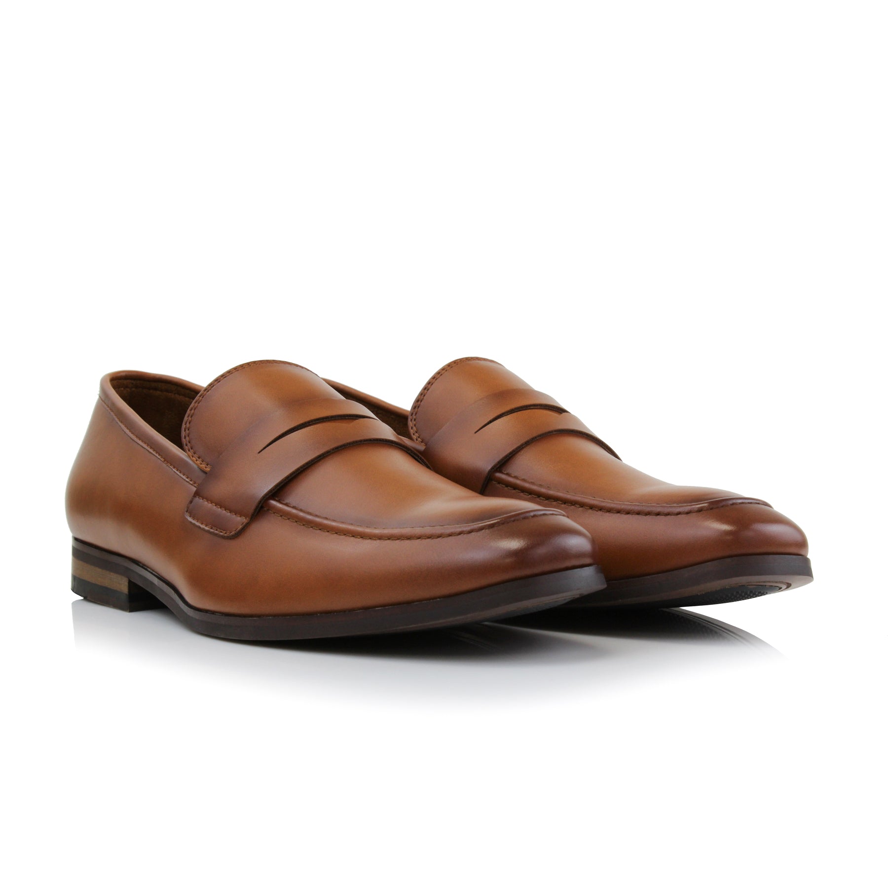 Faux Leather Penny Loafers | Dylan by Ferro Aldo | Conal Footwear | Paired Angle View
