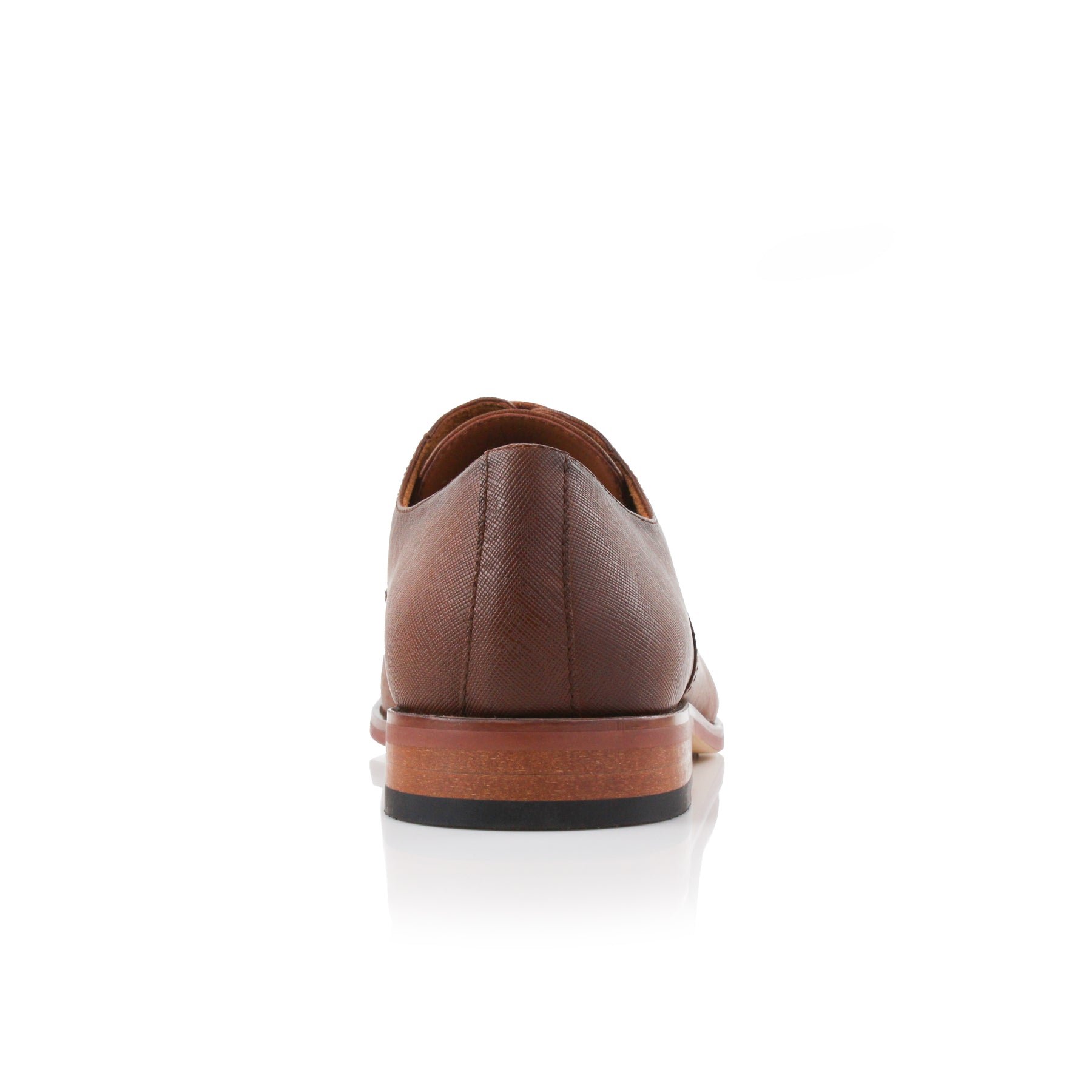 Embossed Burnished Oxfords | Garrett by Ferro Aldo | Conal Footwear | Back Angle View
