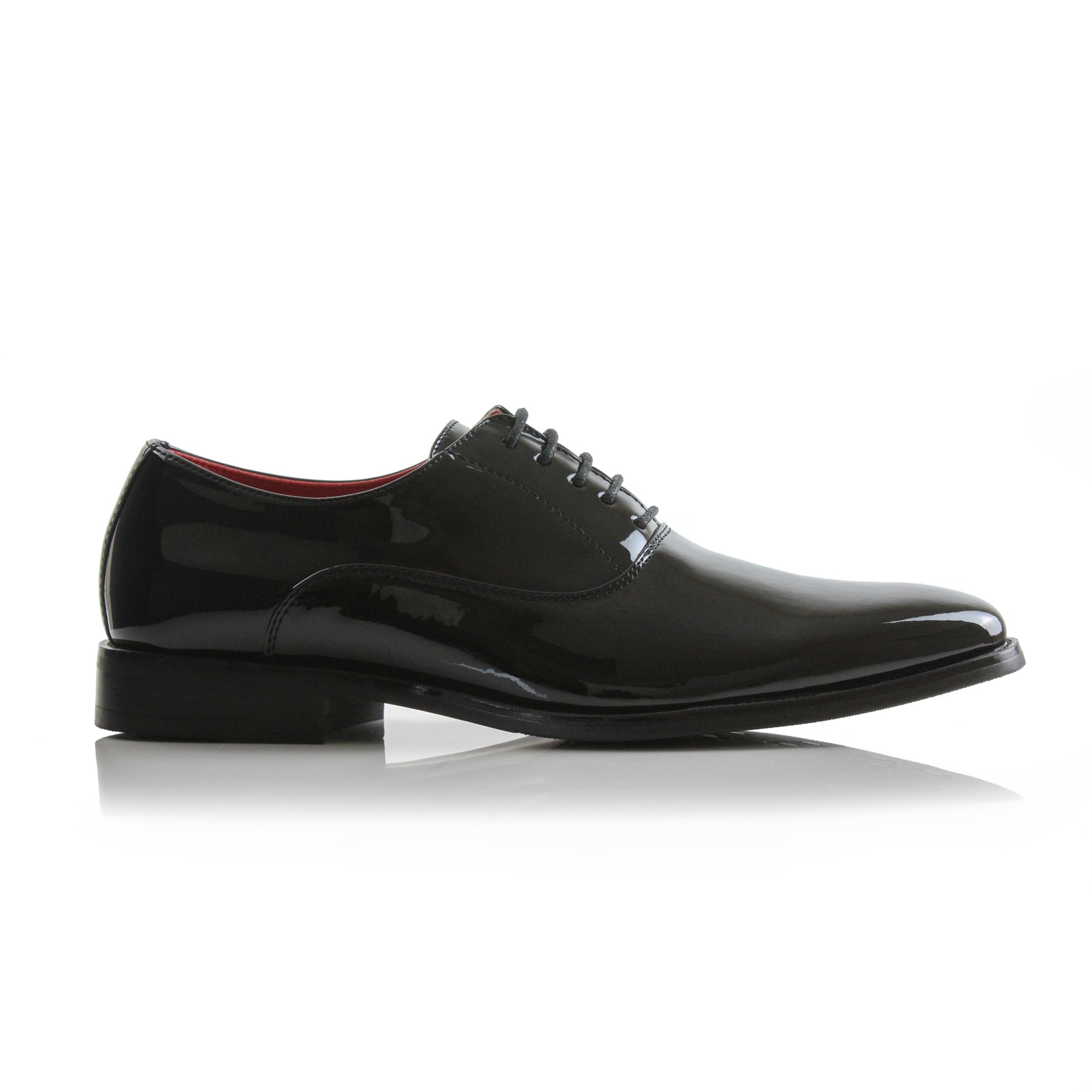 Faux Patent Leather Oxfords | George by Ferro Aldo | Conal Footwear | Outer Side Angle View